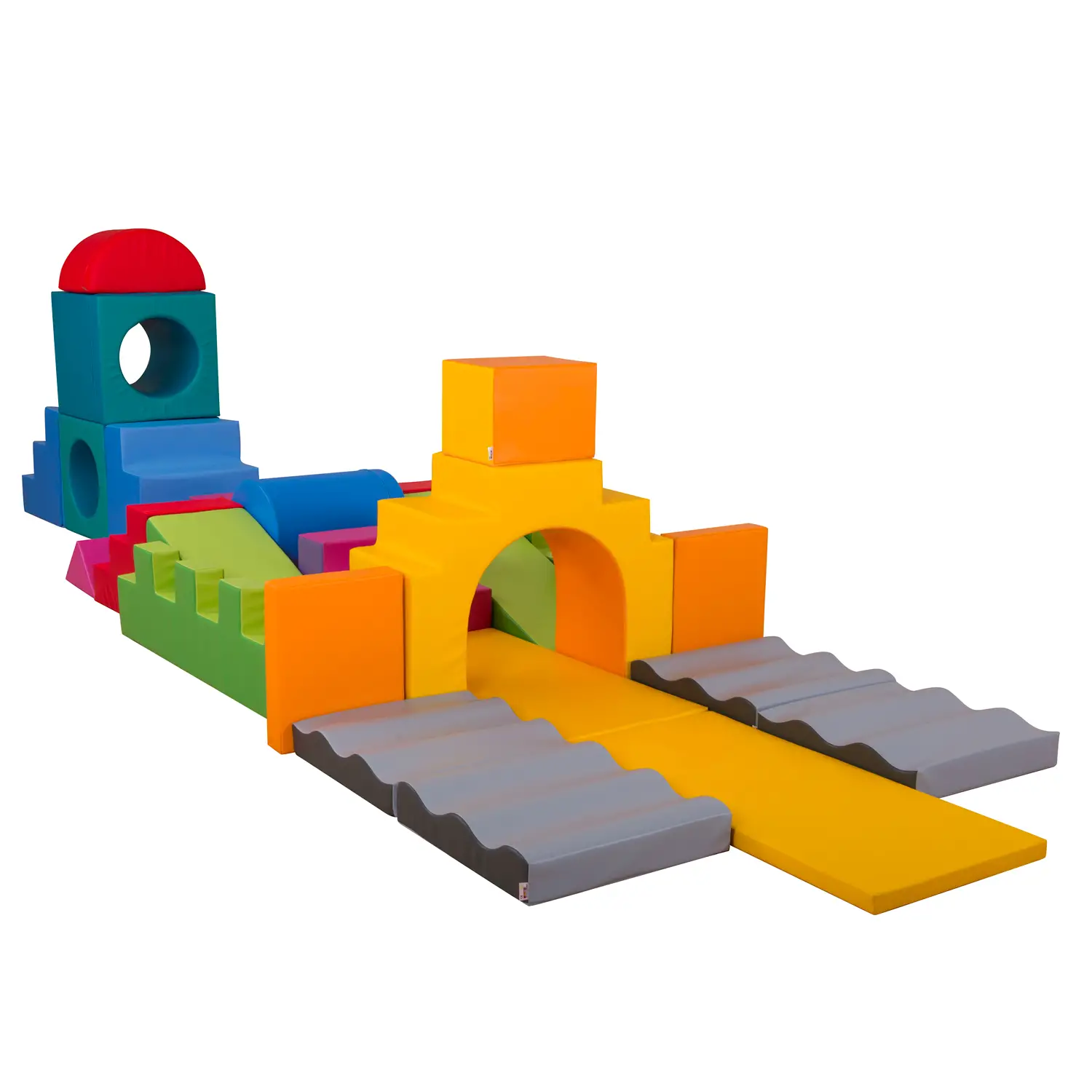 Grande Centro Motorio Morbido Castello dei Bambini - 29 Elementi - Percorsi motori