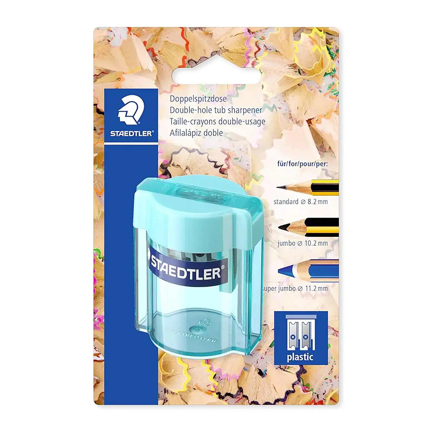 Temperamatite Staedtler 2 Fori con Contenitore - Matite Temperini Gomme