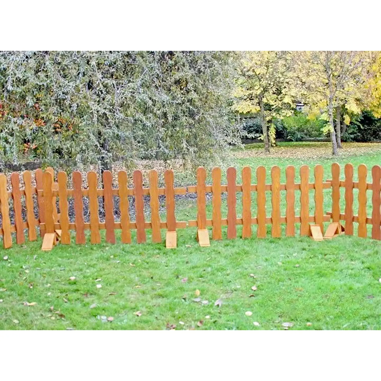 Recinzione In Legno Stile Rustico Set 4 Pz Da Esterno - Giochi acqua e sabbia