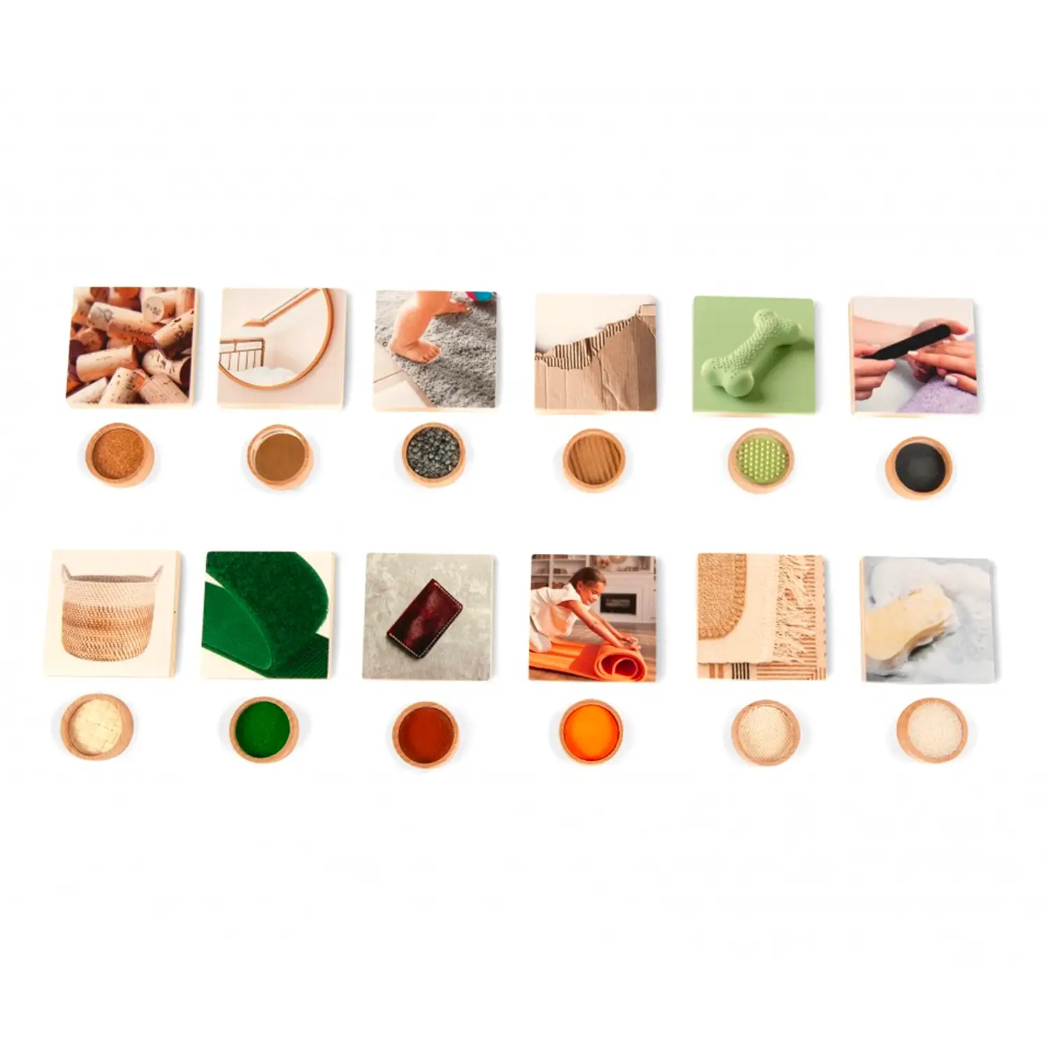 Sensory Real Pics – 12 Cilindri + 12 Immagini - Sviluppo sensoriale