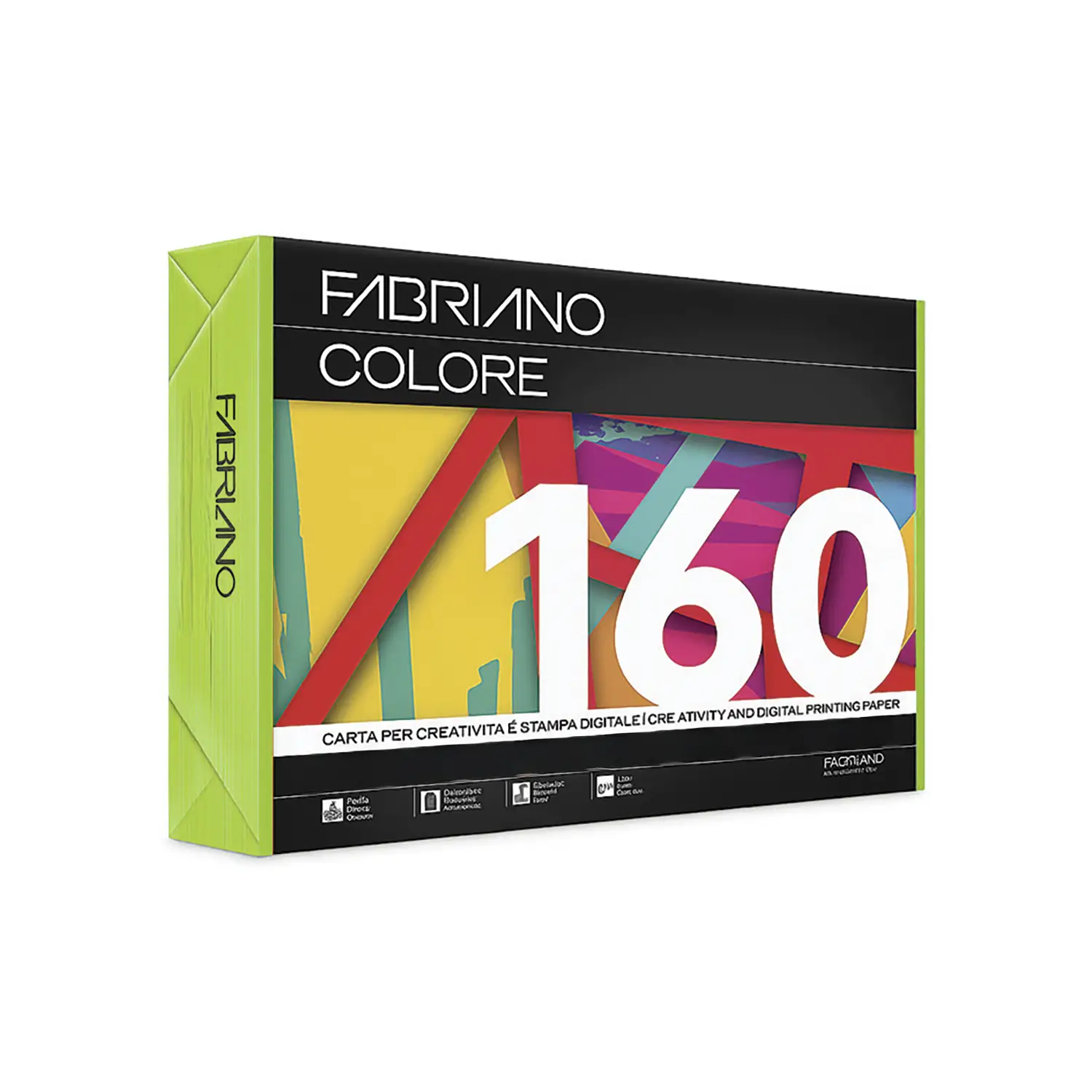 Carta Per Fotocopie Fabriano Colore 160 Gr/mq A4 Verdino Risma 250 Fogli - Carta e cartoncino