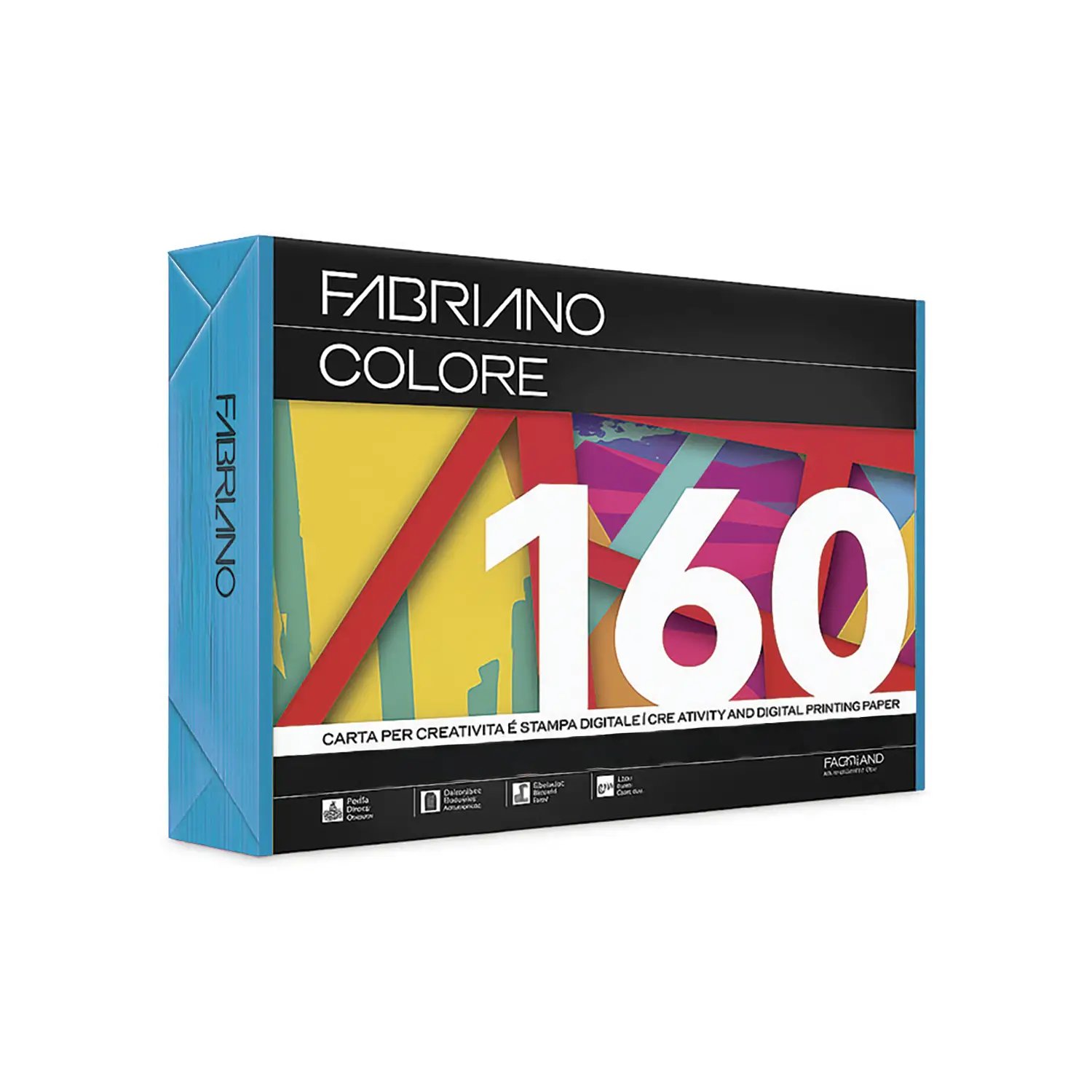 Carta Per Fotocopie Fabriano Colore 160 Gr/mq A3 Azzurro Risma 125 Fogli - Carta e cartoncino