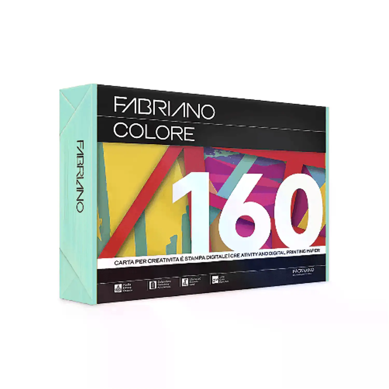 Carta Per Fotocopie Fabriano Colore 160 Gr/mq A4 Acquamarina Risma 250 Fogli - Carta e cartoncino