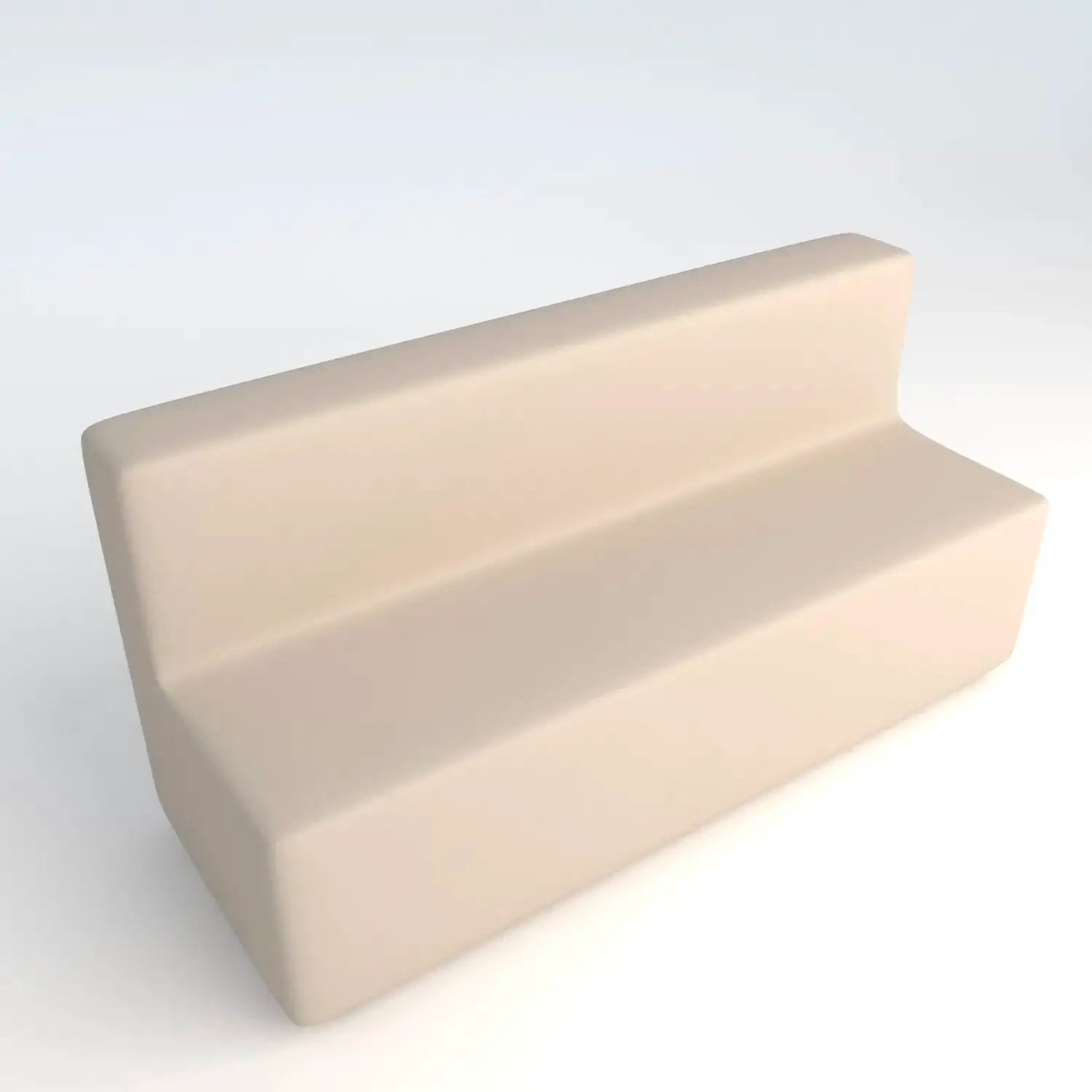 Divano Ecopelle Ignifugo 4 Posti H 46 Bianco Per Ambienti Scolastici Innovativi - Salottini e arredi morbidi