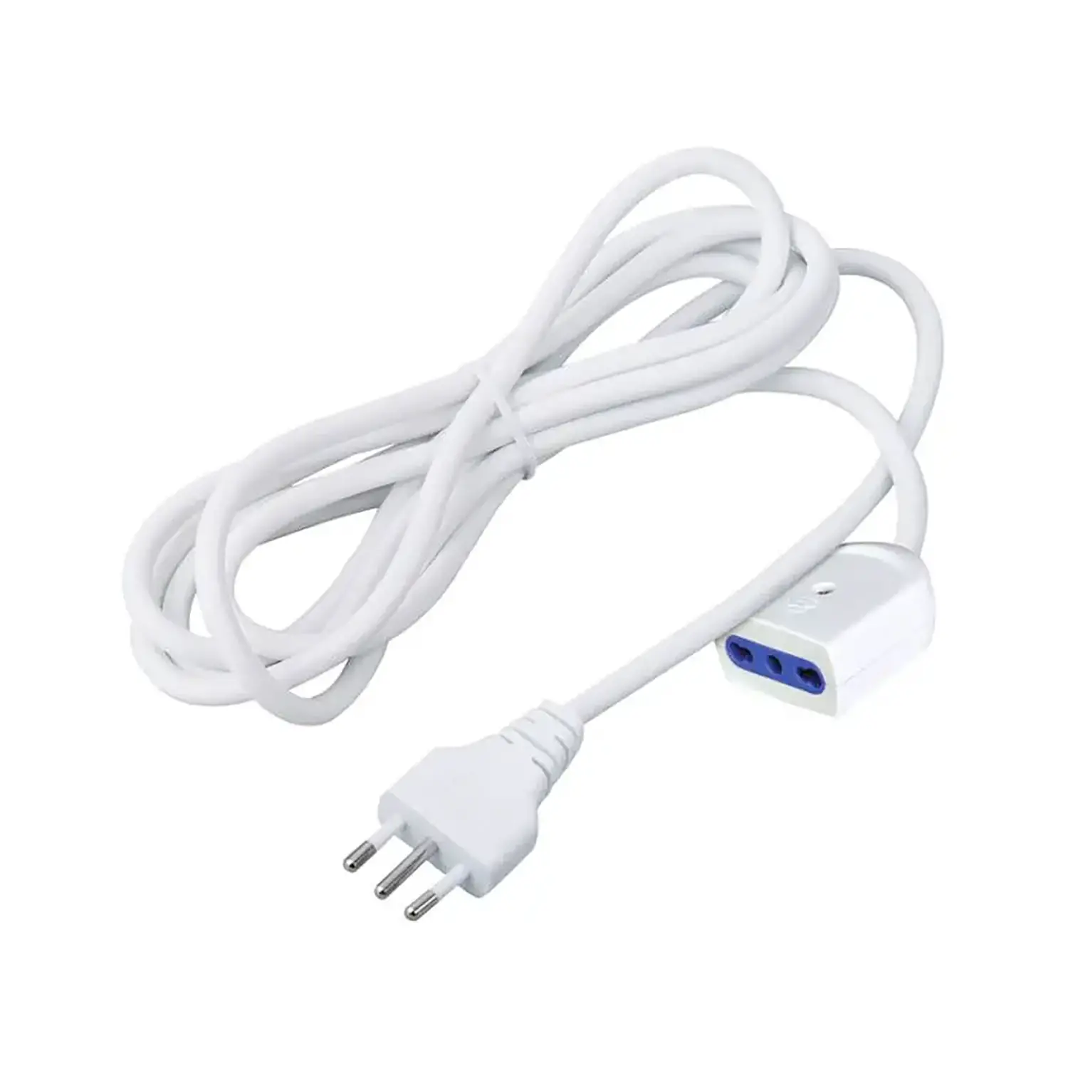 Prolunga Bipasso Bianca 3m 16A 3500W - Accessori ufficio