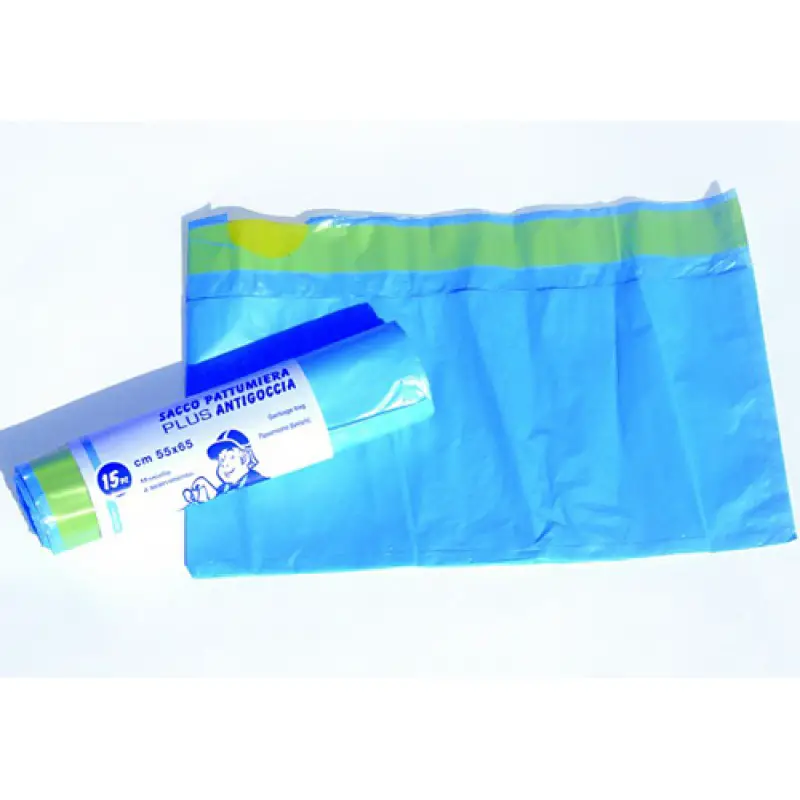 Sacchi Pattumiera Plus 55x65cm 15 Pezzi - Igiene e Pulizia
