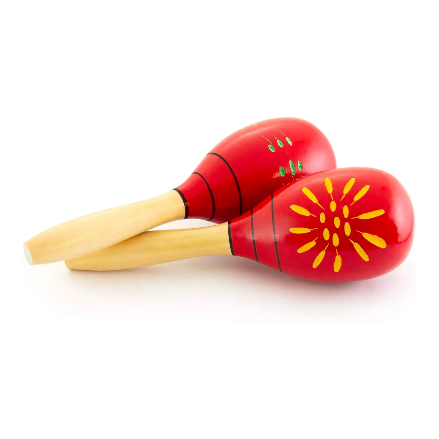 Maracas Professionali in Legno 85 mm, Coppia Strumenti - Educazione musicale