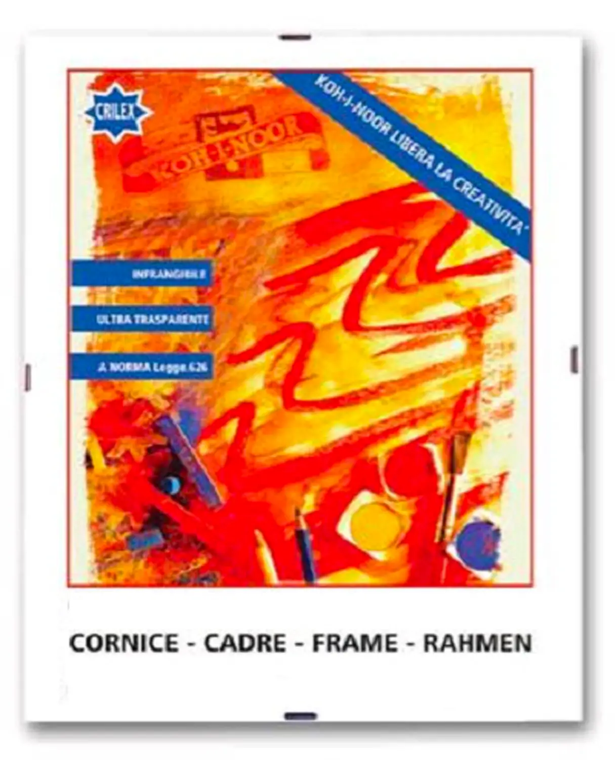 Cornice a Giorno in Vetro Acrilico cm. 50x70 - Cellulosa Plastica Polistirolo