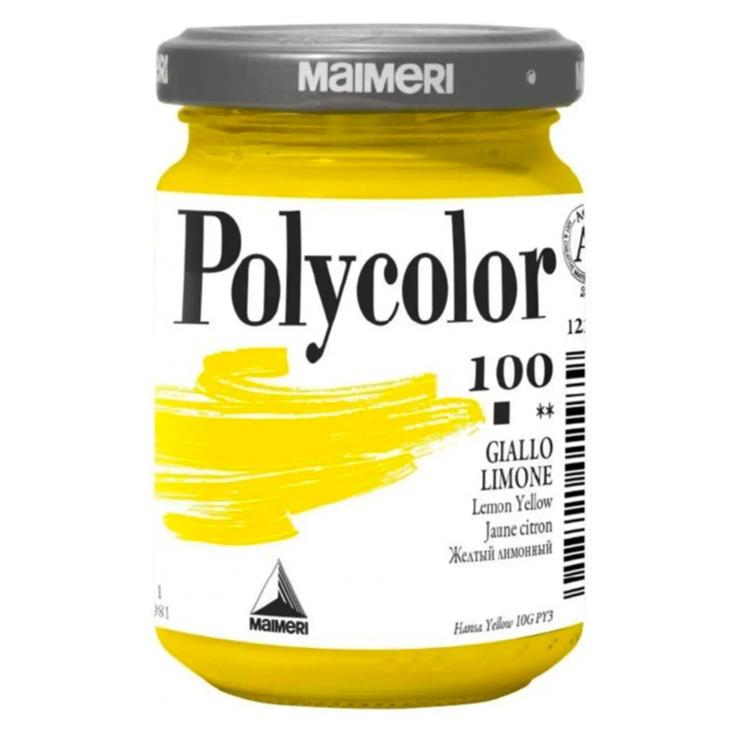 Colore Acrilico Polycolor Maimeri - 140 ml - Giallo Limone 100 - Tempere