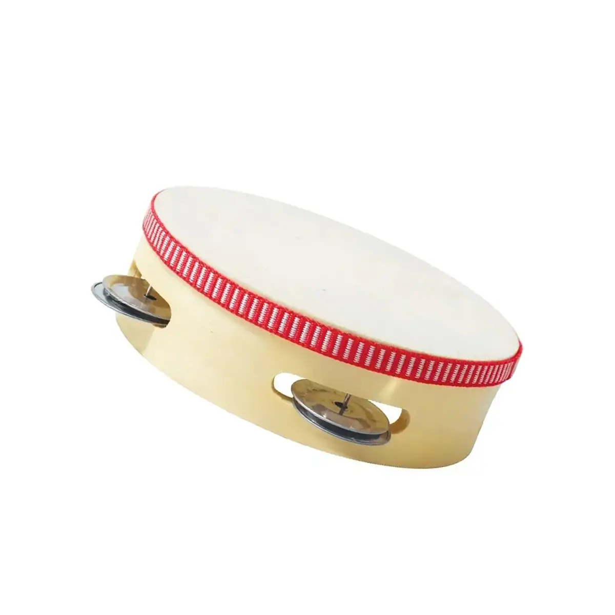 Tamburello Effetto Pelle 15 cm con Piattelli | Strumento Musicale per Bambini - Educazione musicale