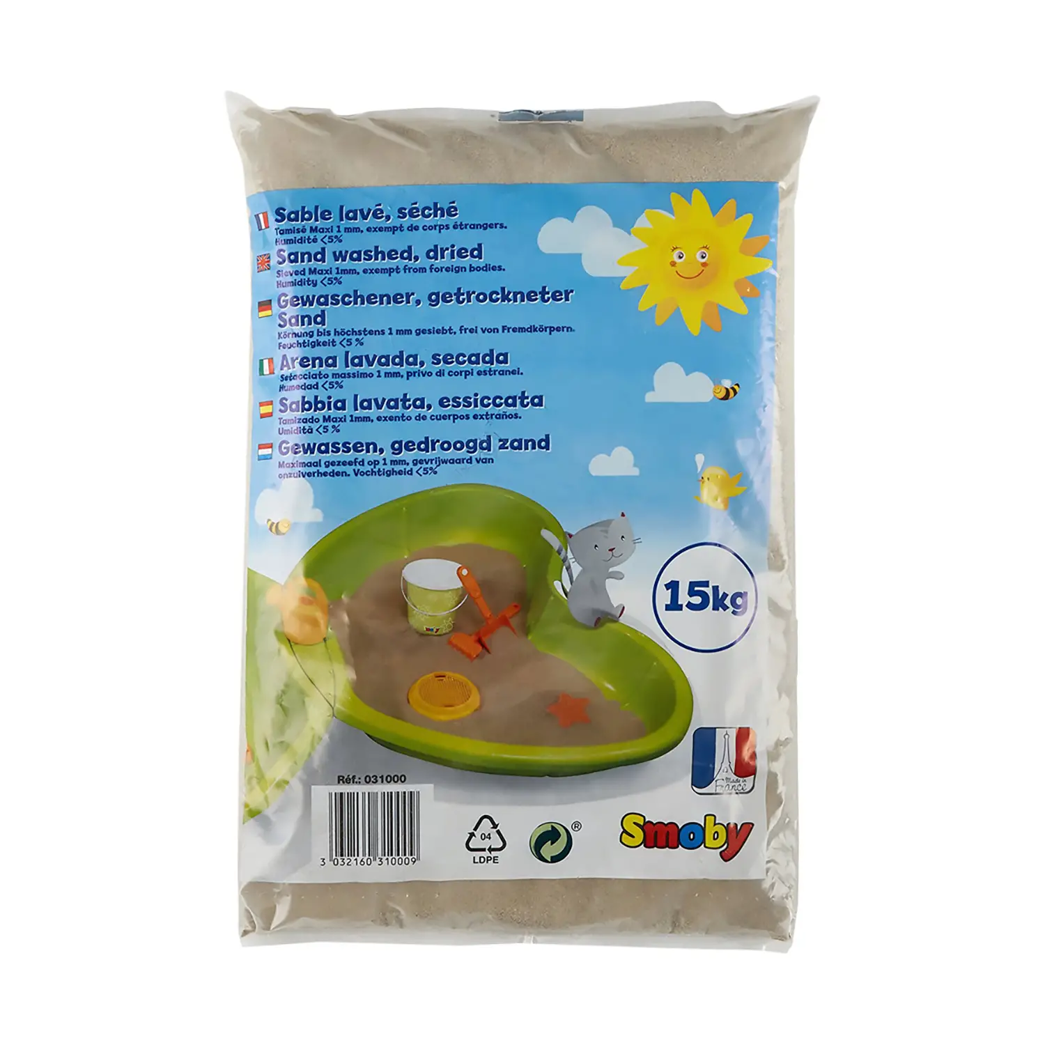 Sabbia da Gioco di Qualità Selezionata – 15 kg - Giochi acqua e sabbia