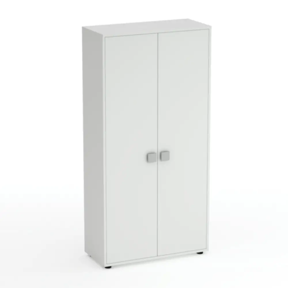 Mobile Scuola Kubò Bianco – 2 Ante H 180 cm e Ripiani Bianchi | Conforme CAM - Arredo scuola dell'obbligo