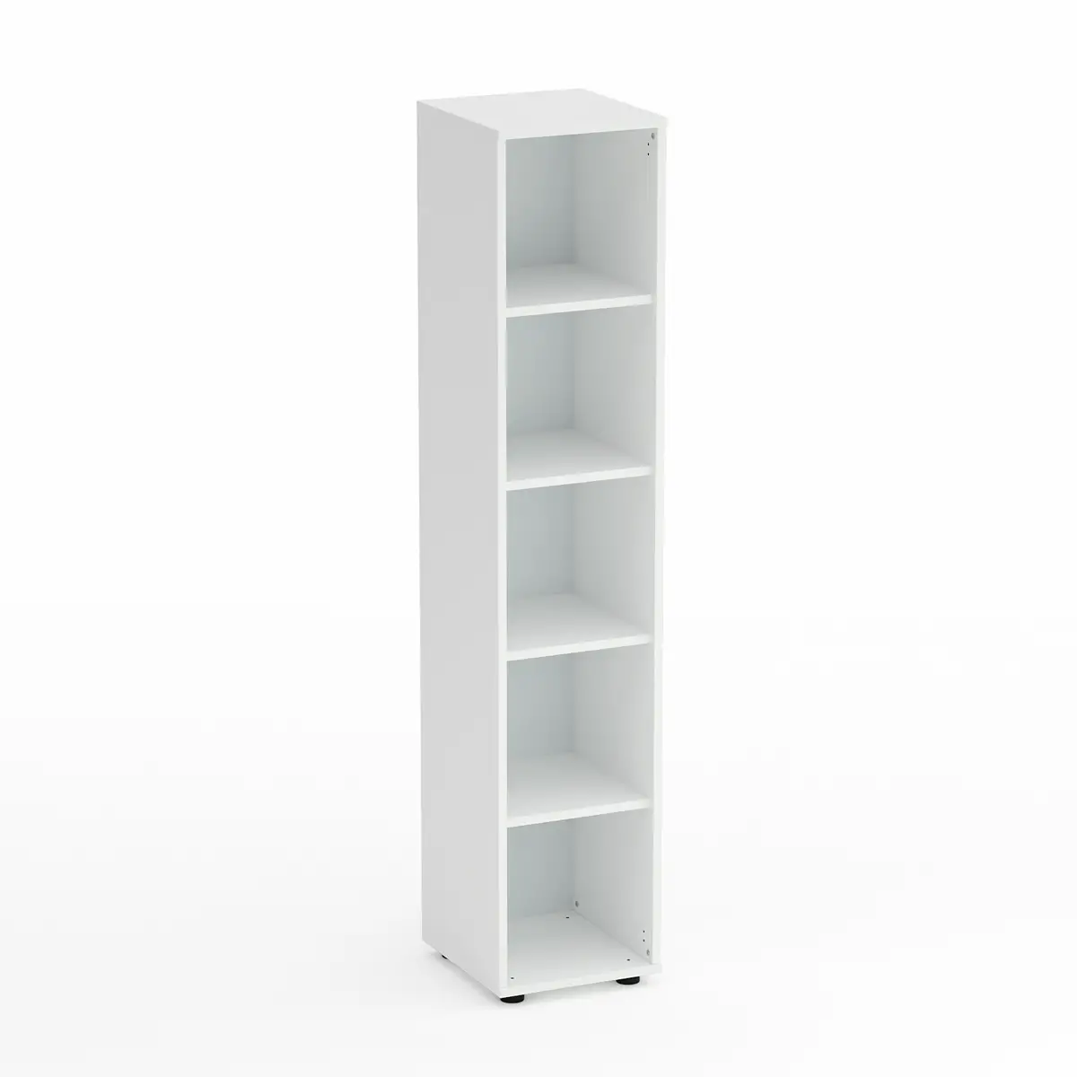 Mobile Scuola Kubò Bianco – Colonna 5 Vani con Ripiani Bianchi H 180 cm | Conforme CAM - Arredo scuola dell'obbligo
