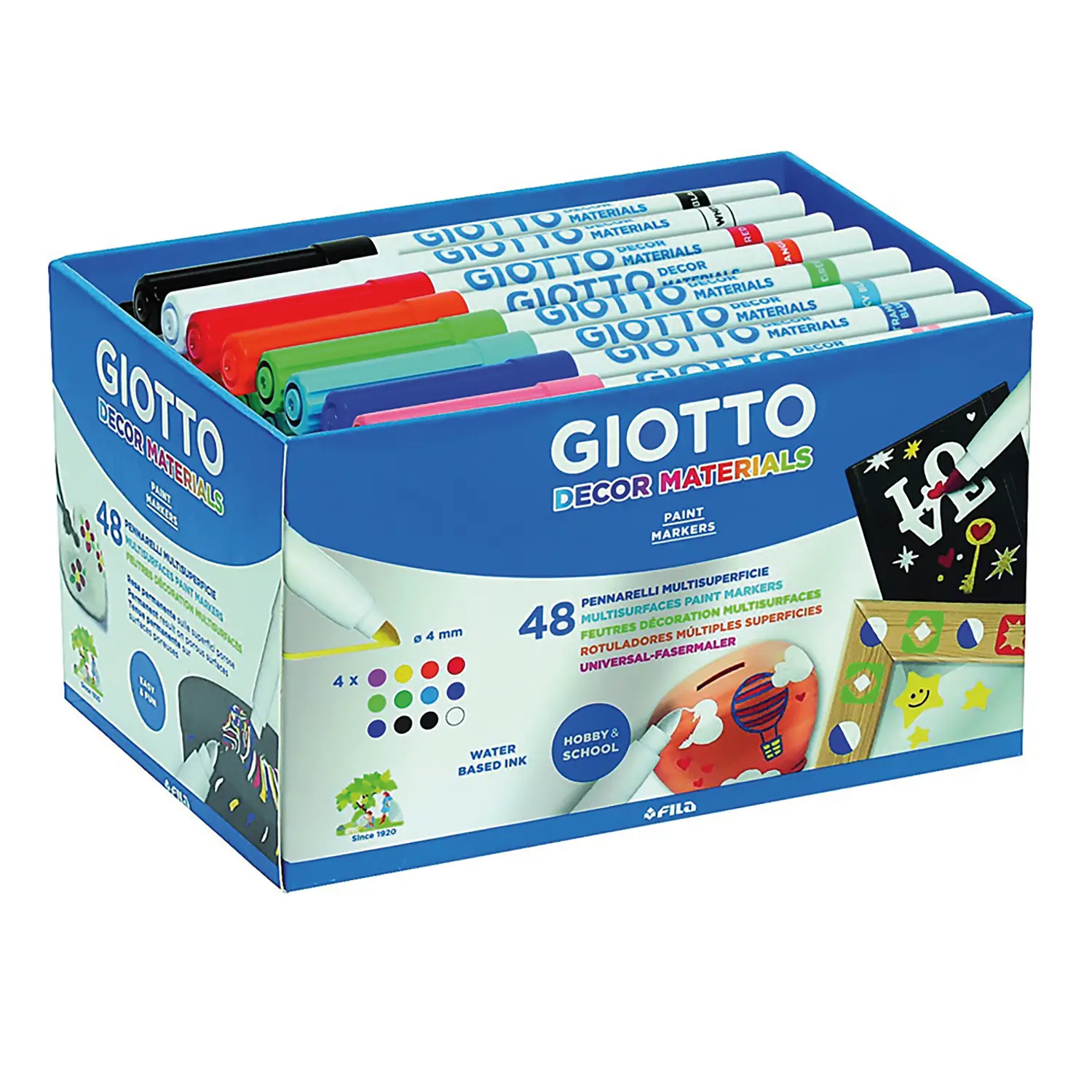 Pennarelli Decor Materials Giotto – Set da 48 Pennarelli - Pennarelli