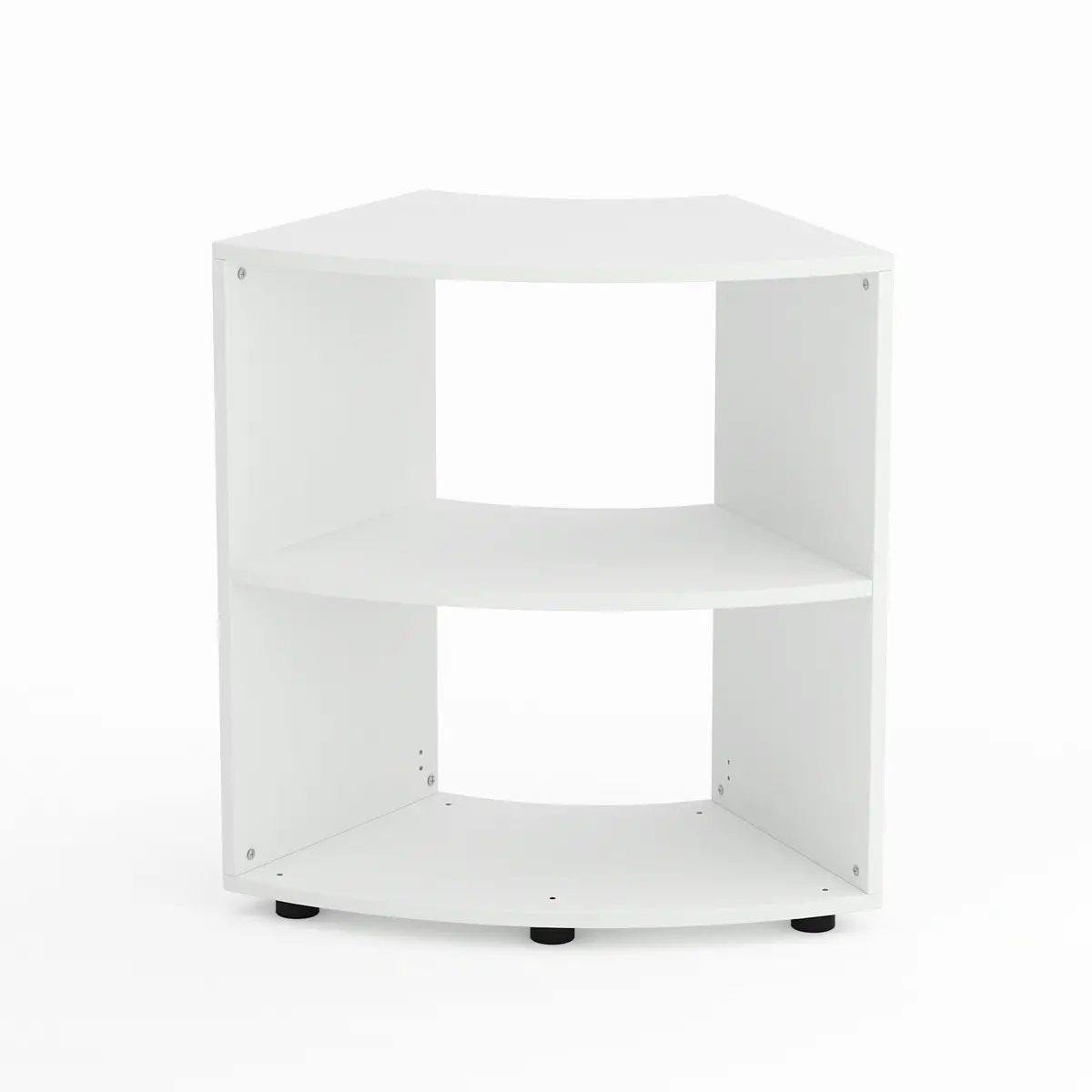 Mobile Scuola Kubò Bianco Curvo 60 Gradi H 75 cm. Ripiani Bianco - Conforme CAM - Arredo scuola dell'obbligo