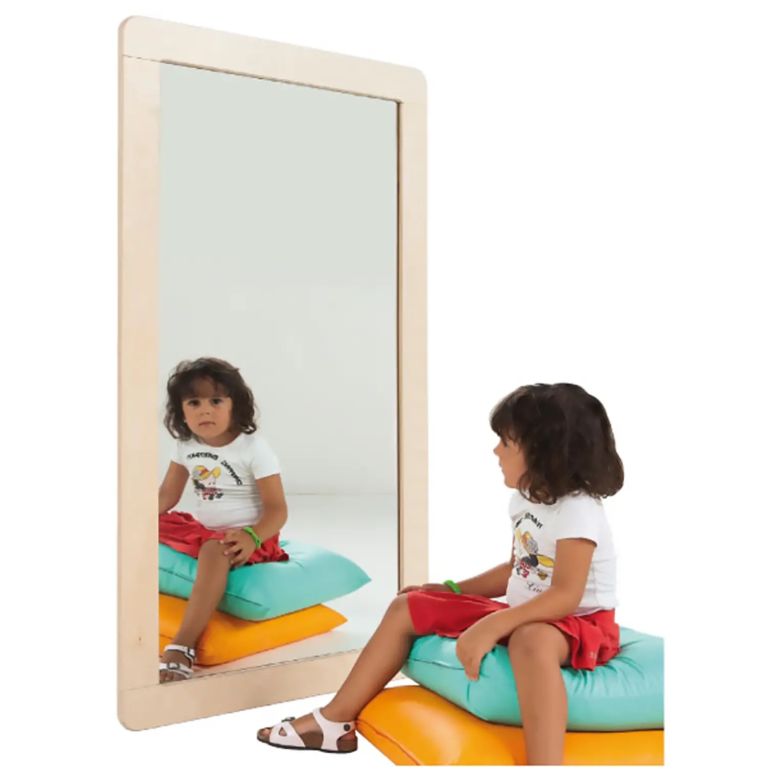 Specchio Antisfondamento da Parete 88x160 cm – Cornice in Betulla Multistrato - Specchi