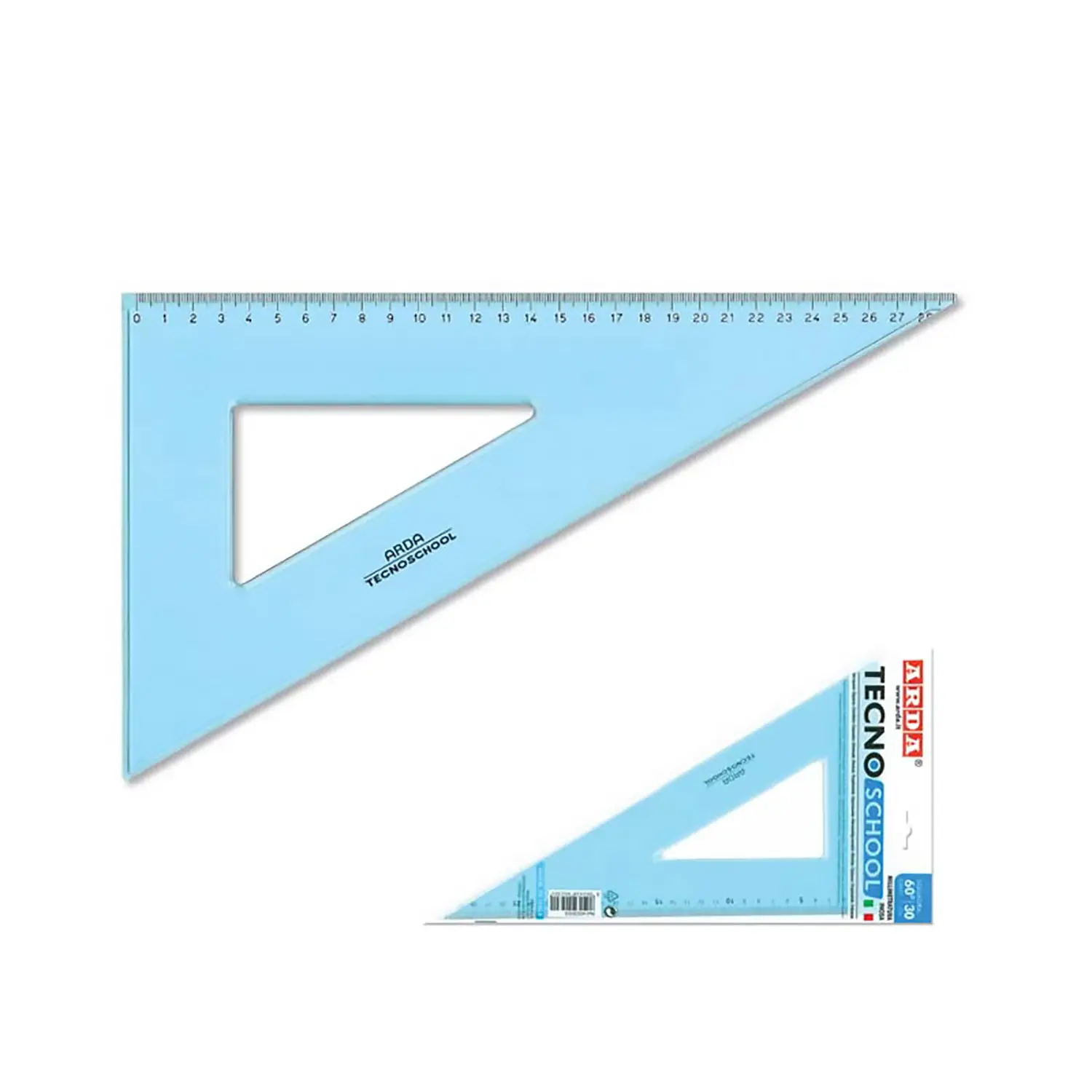 Squadra Tecnoschool 60° – 35 cm - Disegno tecnico