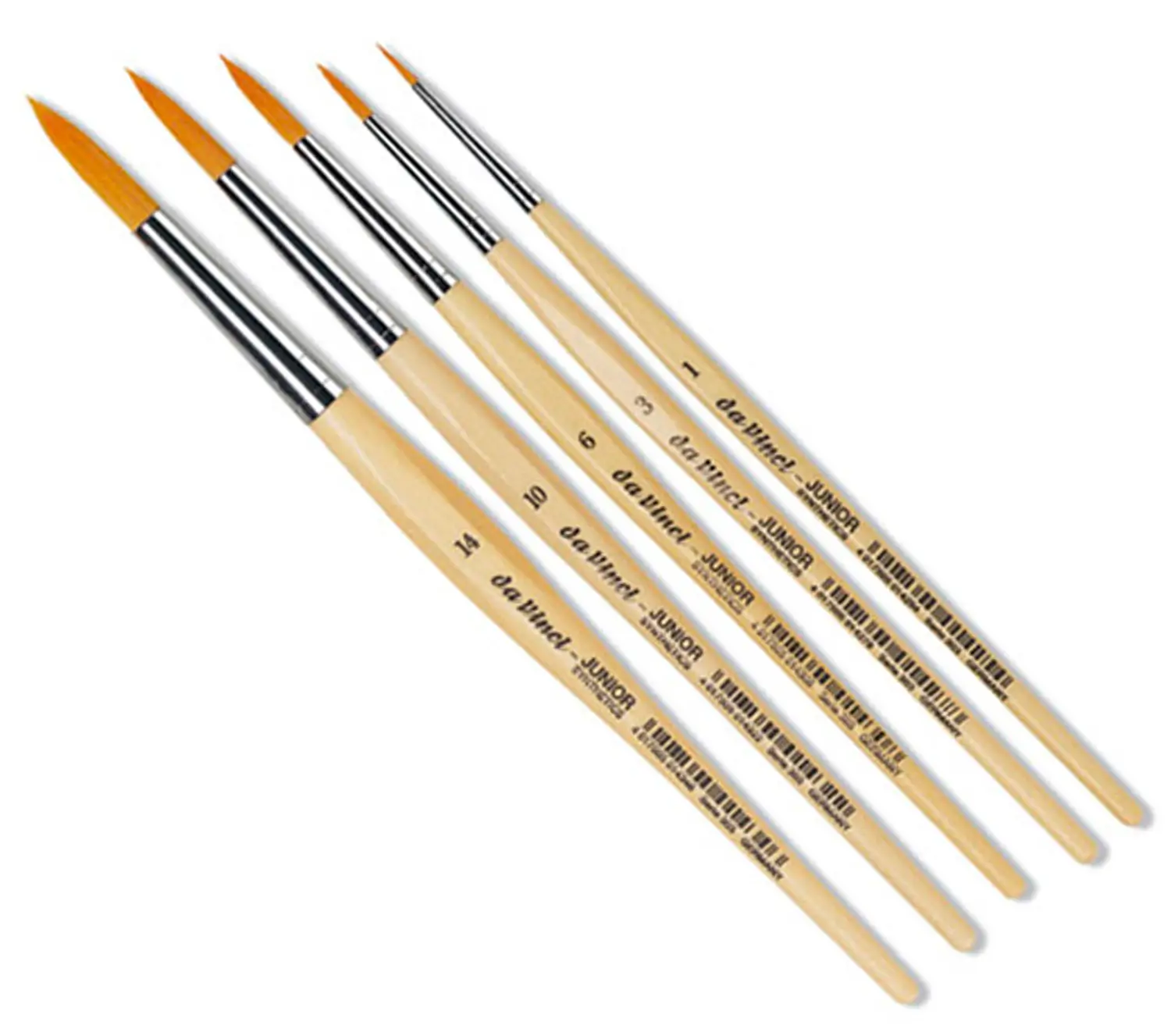 Pennelli Punta Tonda da Vinci, Setole Sintetiche, Set 5 Misure - Pennelli e accessori