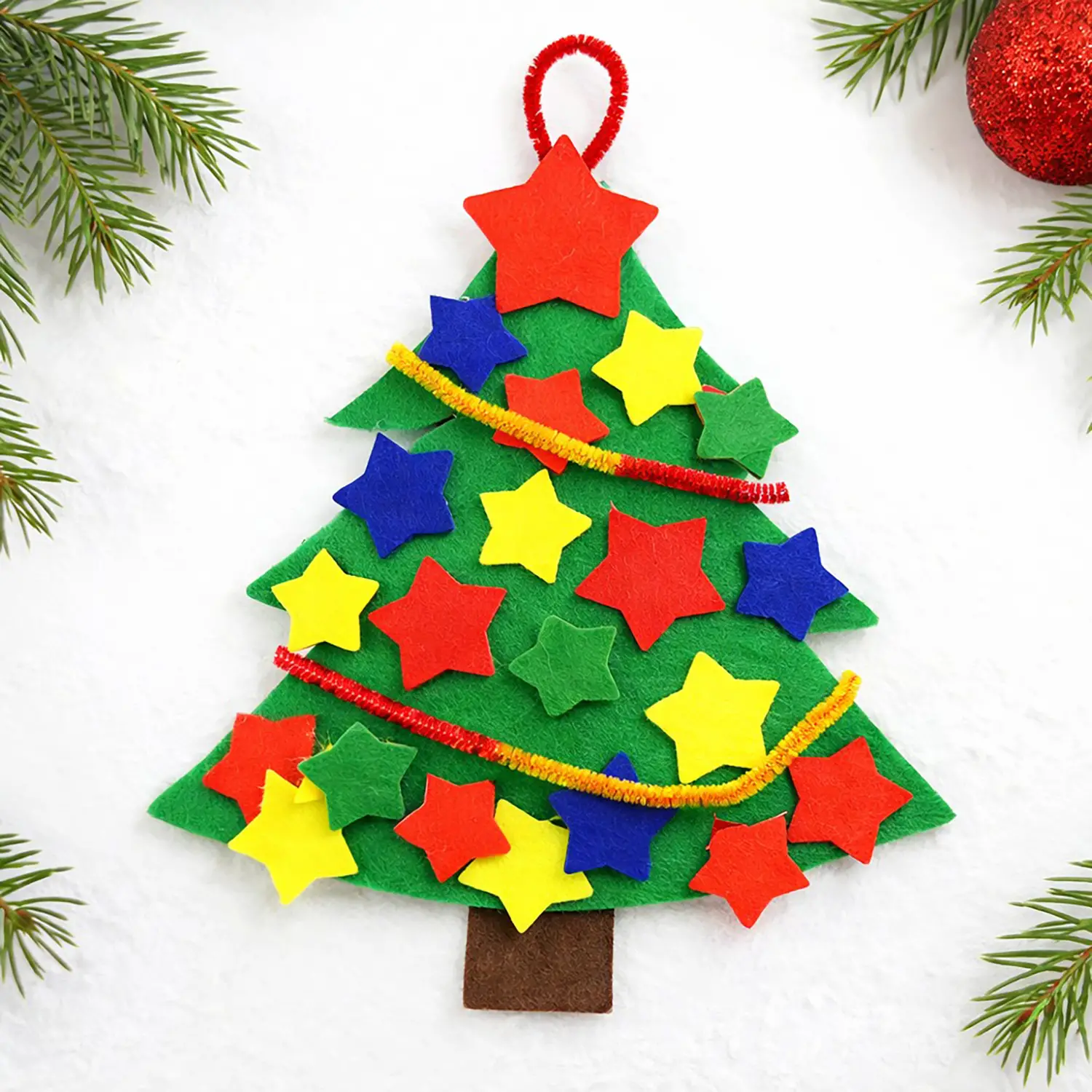 Sagome in Feltro a Forma di Stella – 80 Pezzi Colorati per Lavoretti e Decorazioni - Applicazioni e decori