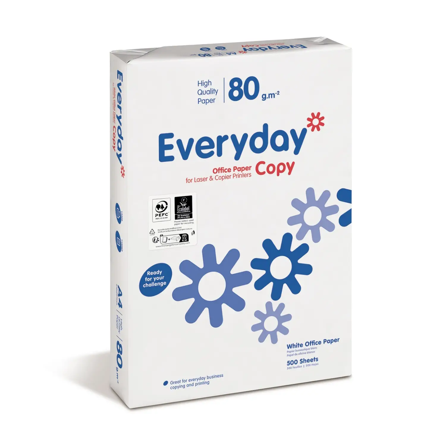 Carta per Fotocopie Bianca Everyday 80 gr, Risma 500 Fogli Formato A4 - Carta e cartoncino