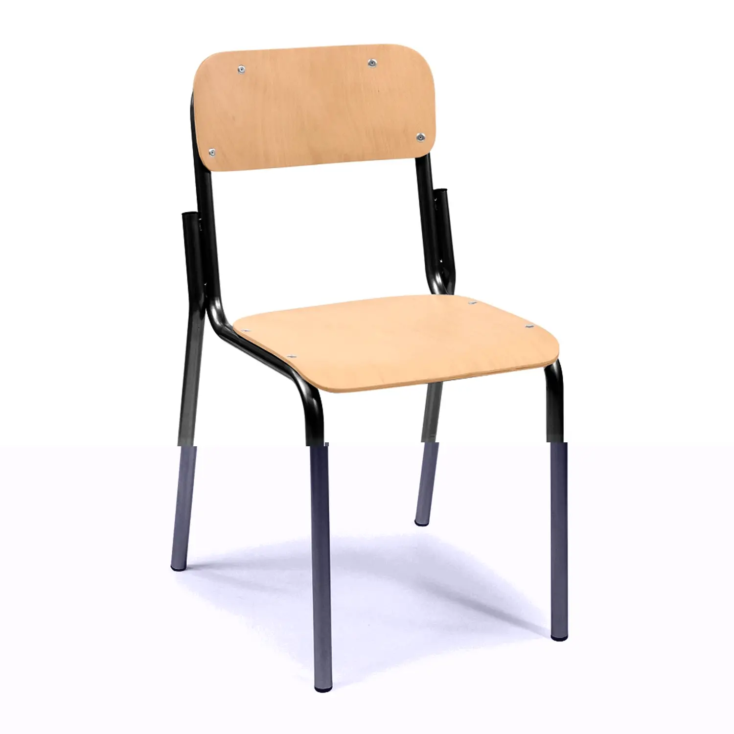 Sedia Faggio Impilabile Nera Misura 6 Per Ambienti Scolastici- Conforme CAM - Arredo scuola dell'obbligo