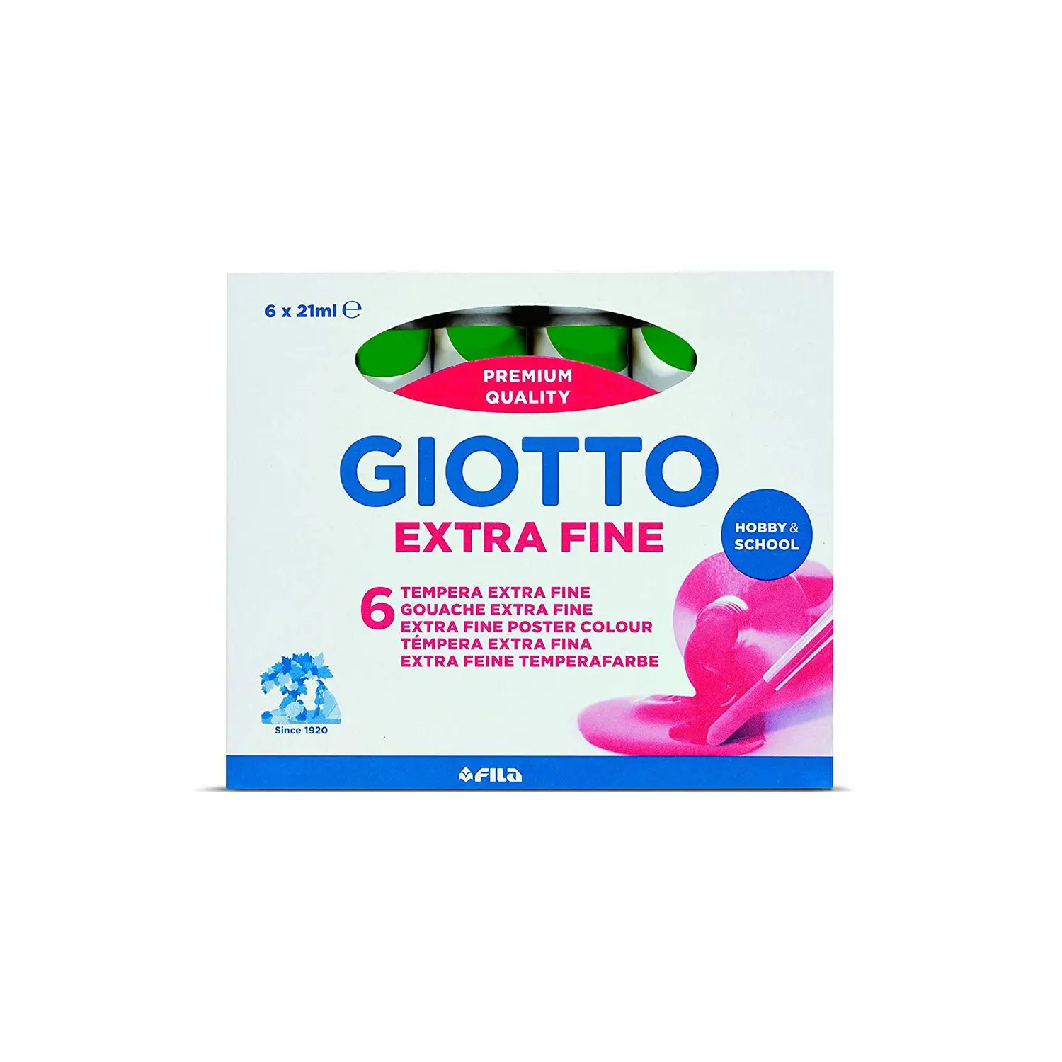 Tempera Giotto Verde Brillante 21 ml – Colore a Tempera - Tempere
