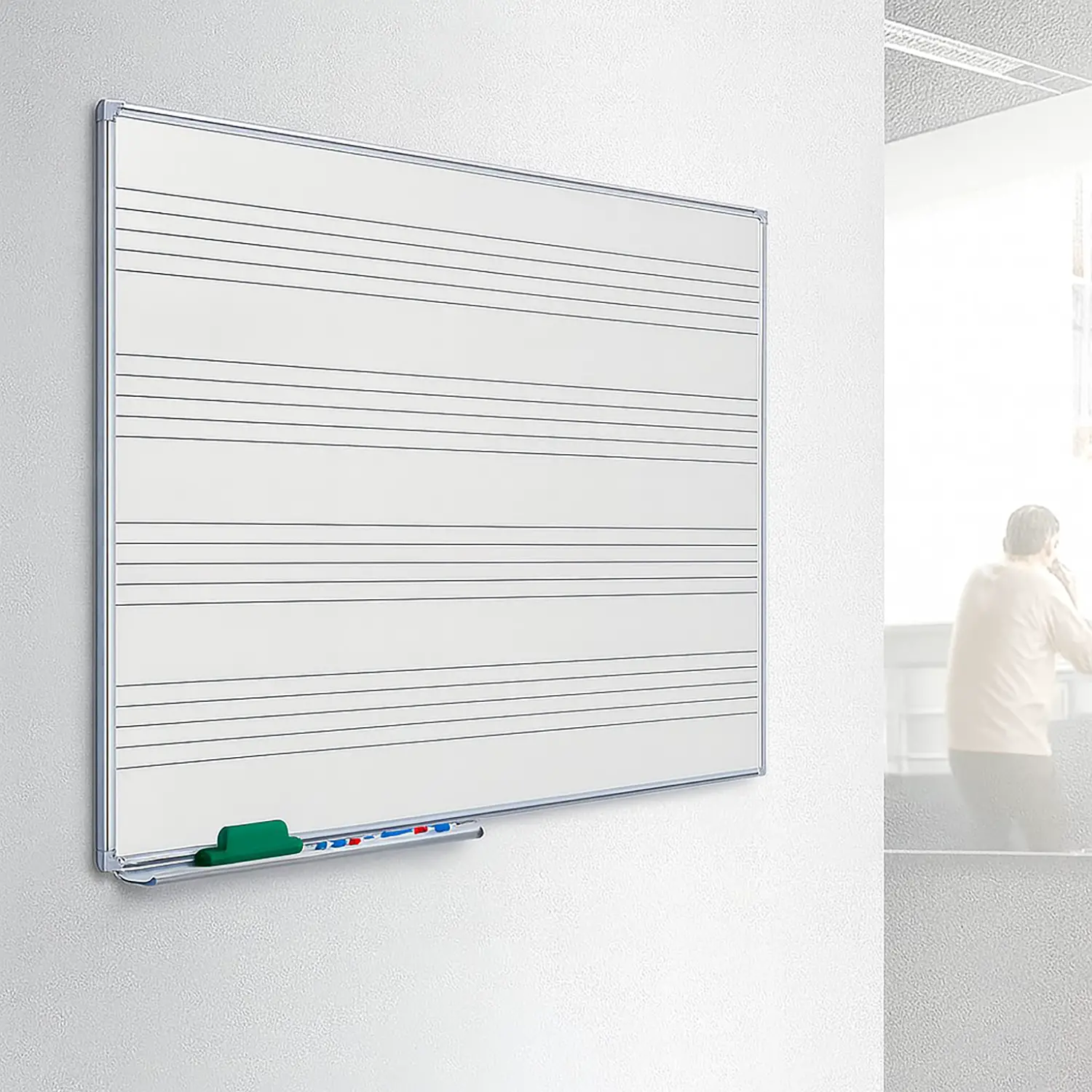 Lavagna Magnetica Pentagrammata 90x120 cm - Educazione musicale