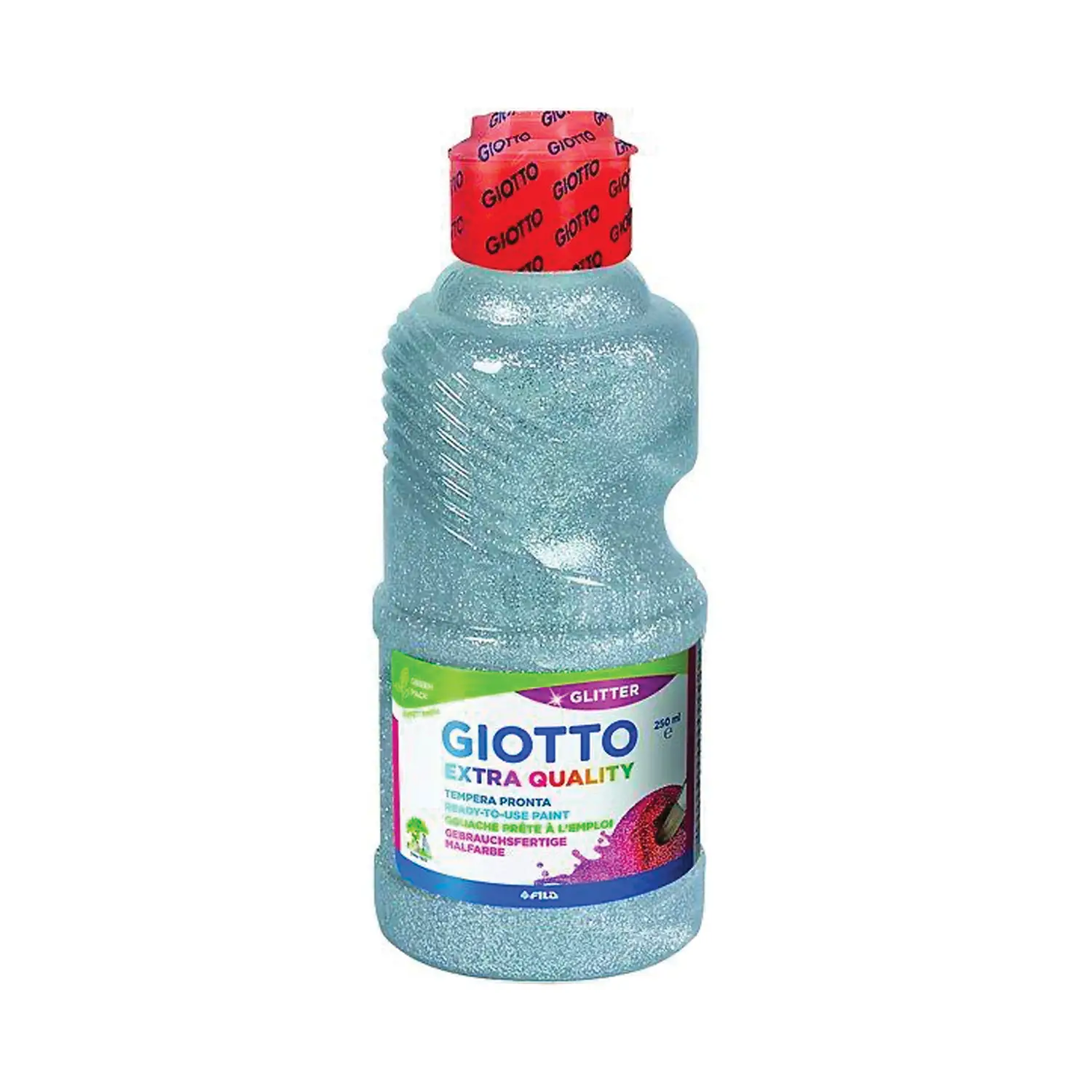 Tempera Glitter Giotto - Argento - Flacone 250 ml - Tempere