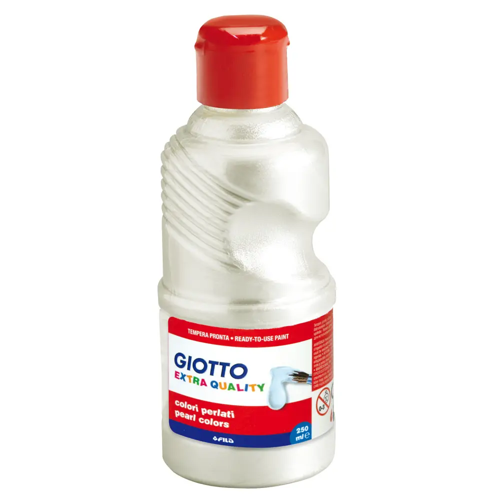 Tempera Perlata Giotto – Flacone 250 ml - Bianco - Tempere