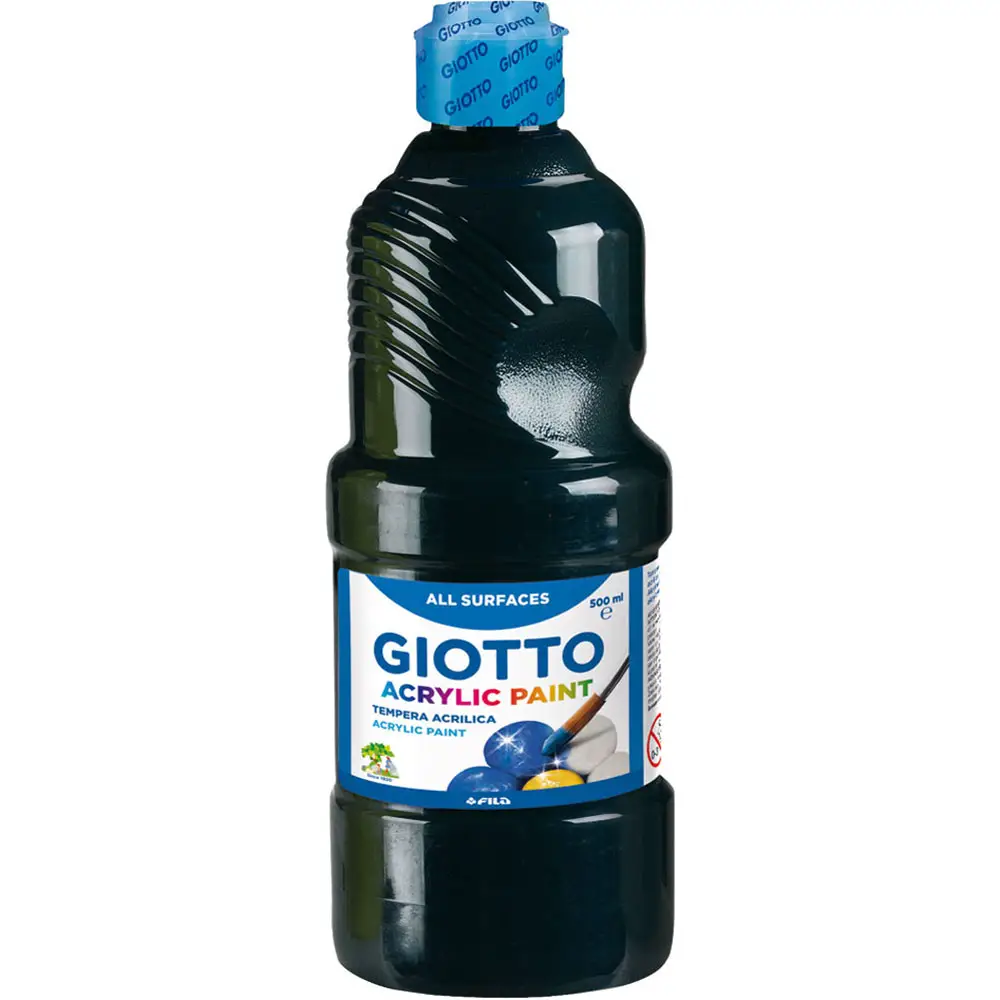 Tempera Acrilica Giotto 500 ml – Nero - Tempere