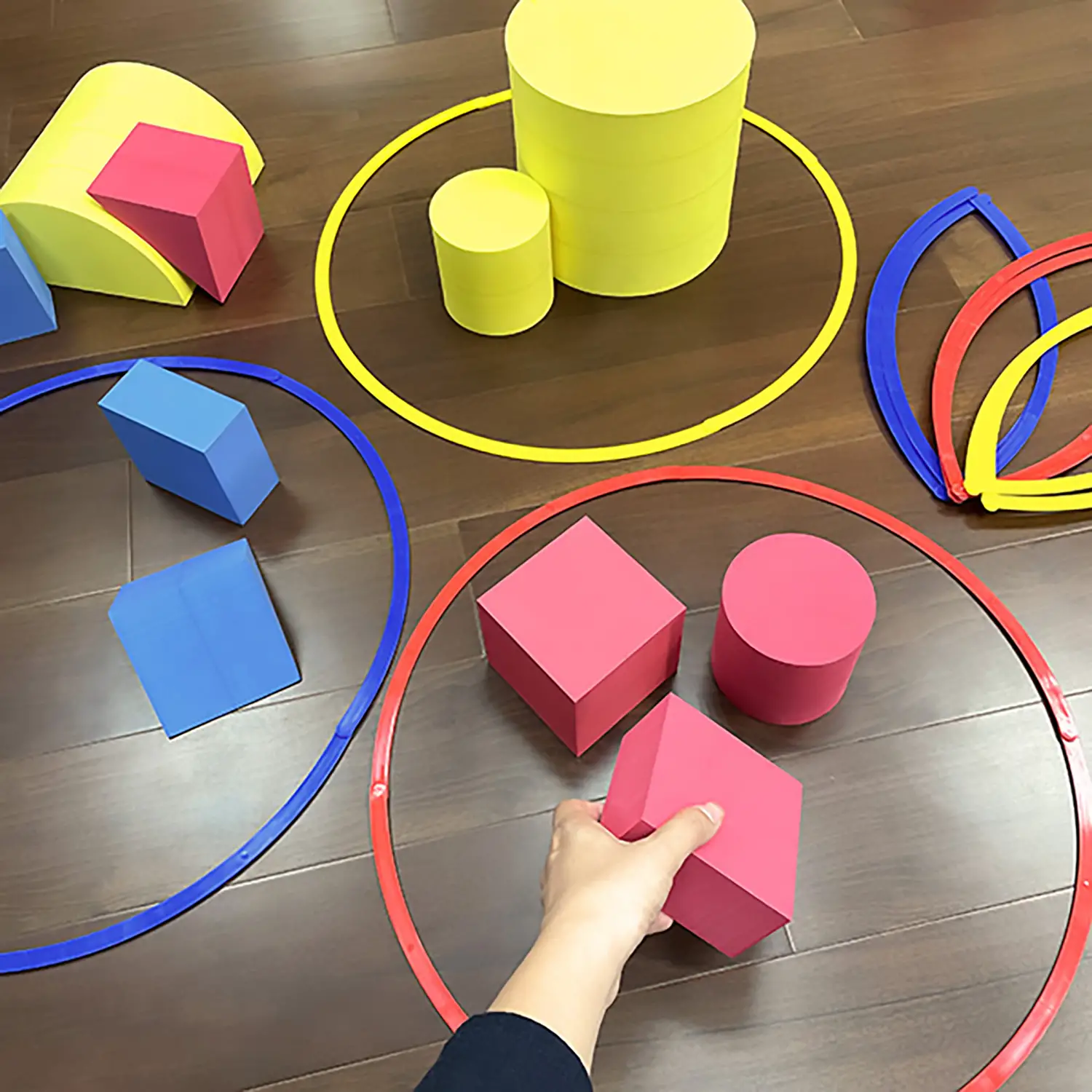 Cerchi degli Insiemi Cm 50 – Set 6 Pezzi per Apprendimento Interattivo - Classificazione e matematica