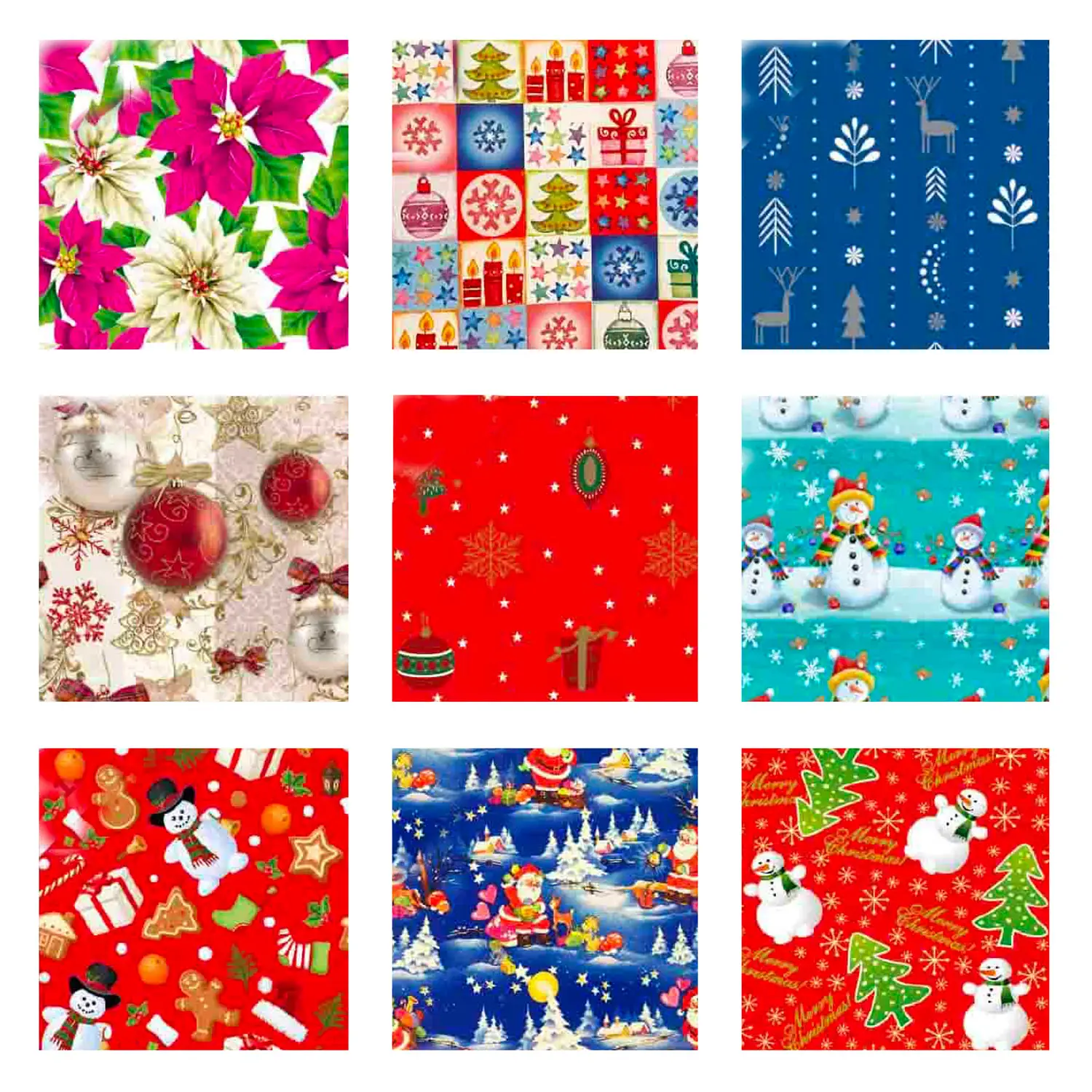 Carta da Regalo Natalizia - Rotolo 70x300 cm - Carta e cartoncino