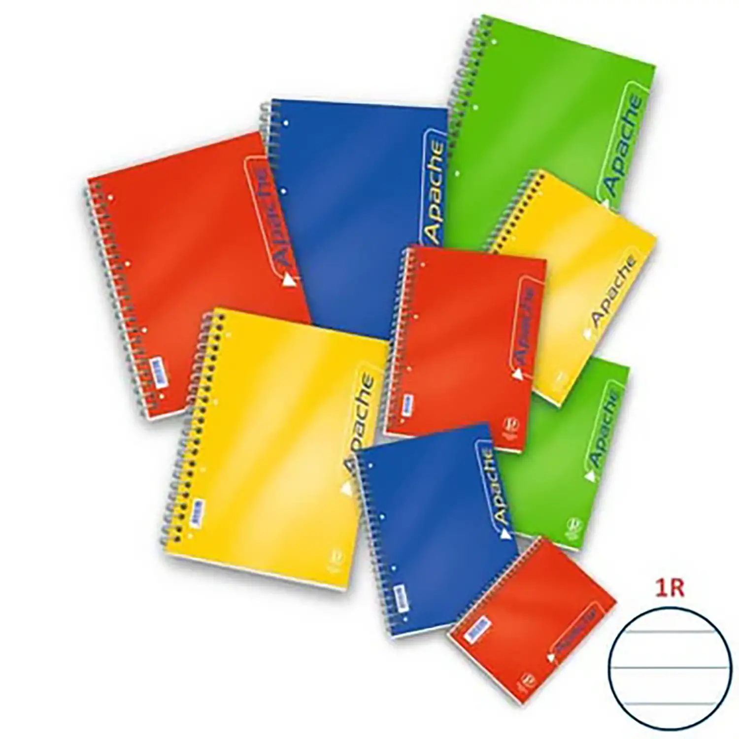 Blocco Spiralato Pigna Apache - 140 Fogli - A4 - Rigatura 1Rigo - Accessori ufficio