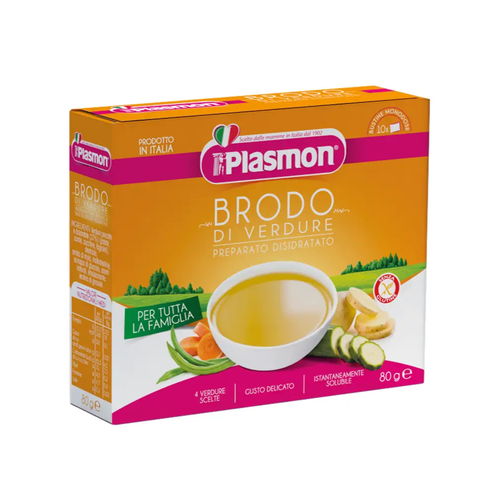 Plasmon Brodo di Verdure Disidratato – Preparato per Pappe e Svezzamento - brodi, passati,sughi e condime