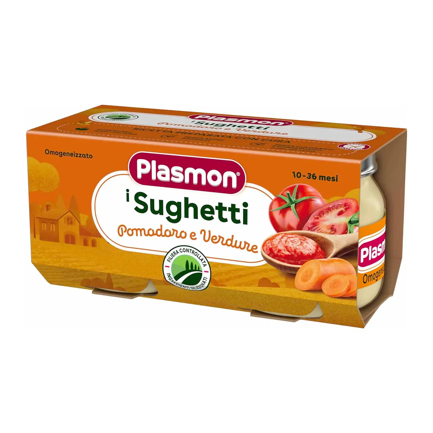 Plasmon Sughetto Pomodoro e Verdure 2 x 80 g – Condimento per Pastina - brodi, passati,sughi e condime