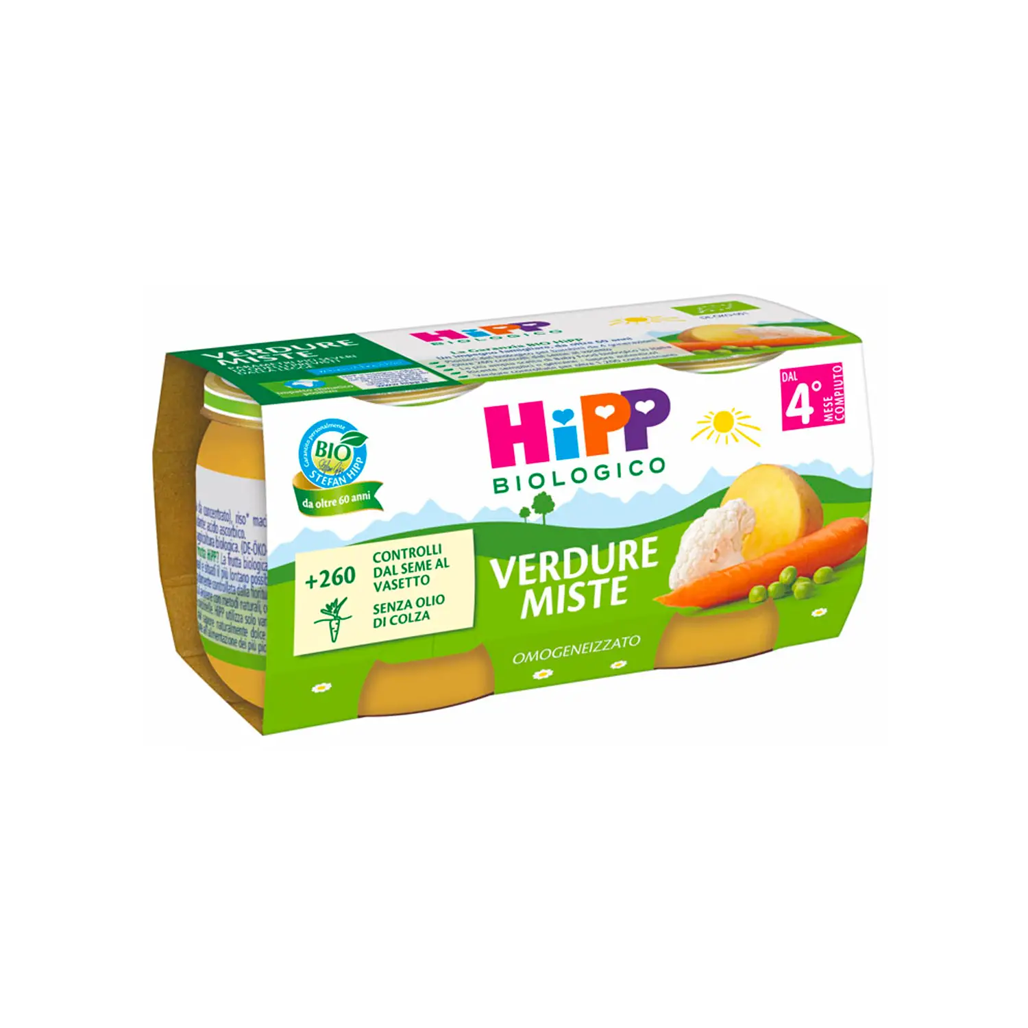 Omogeneizzato Verdure Bio gr.80x2 Verdure Miste - omogeneizzati