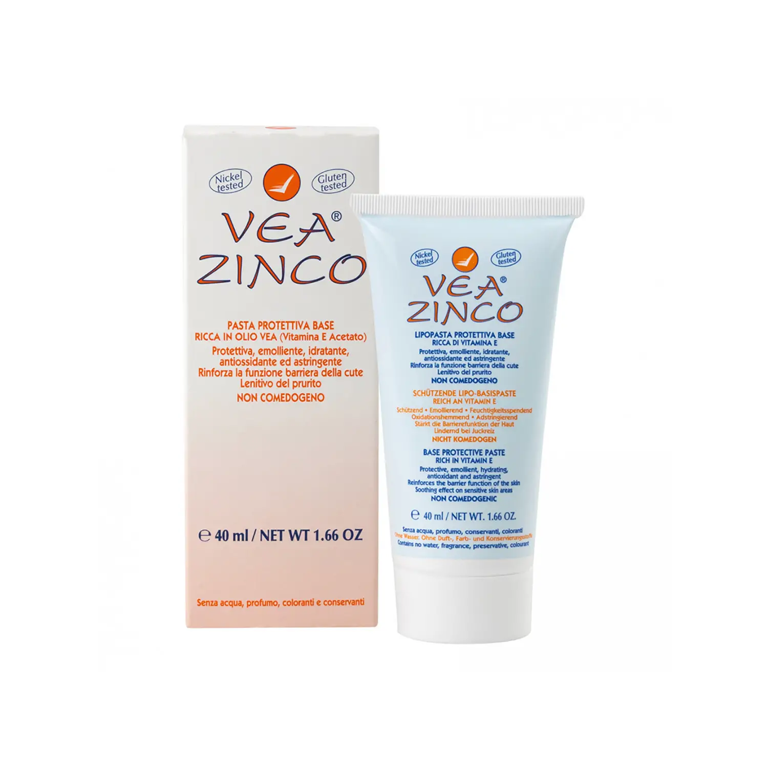 VEA Zinco 40 ml – Lipopasta Protettiva e Idratante - cosmesi e igiene