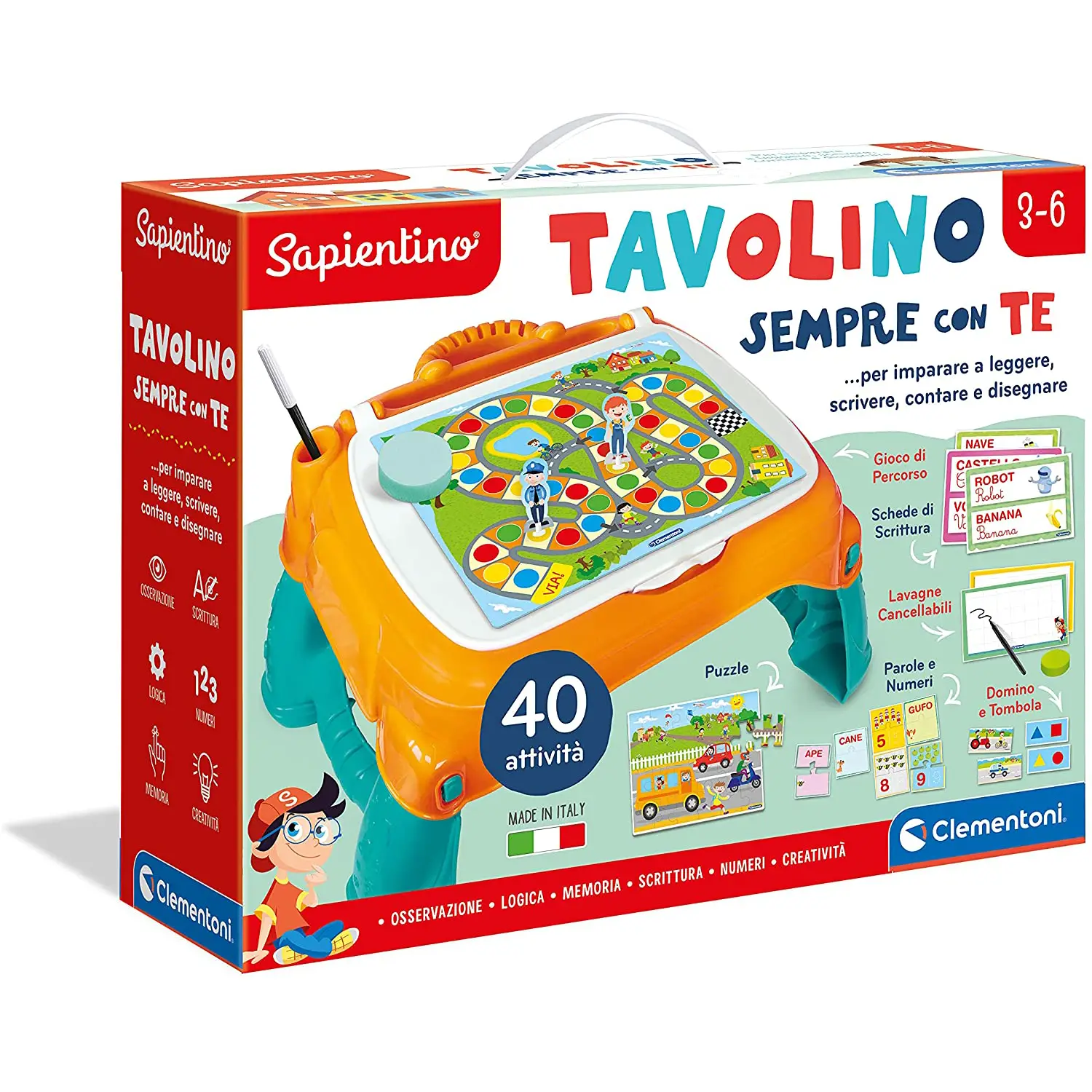 Tavolino Sempre con Te Sapientino – Gioco Educativo Portatile - sapientino