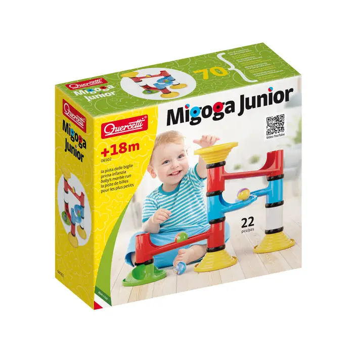 Quercetti Migoga Junior Basic Set: Pista delle Biglie da Costruire - Primi giochi