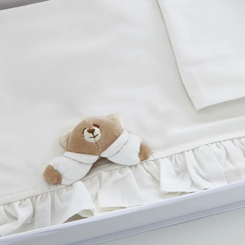 Nanàn Tato Set Lenzuola 3 Pezzi per Carrozzina – Panna - lenzuolini