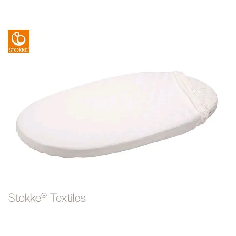 Stokke Sleepi Lenzuolo Sotto Letto Junior Bianco – 100% Percalle Morbido - lenzuolini