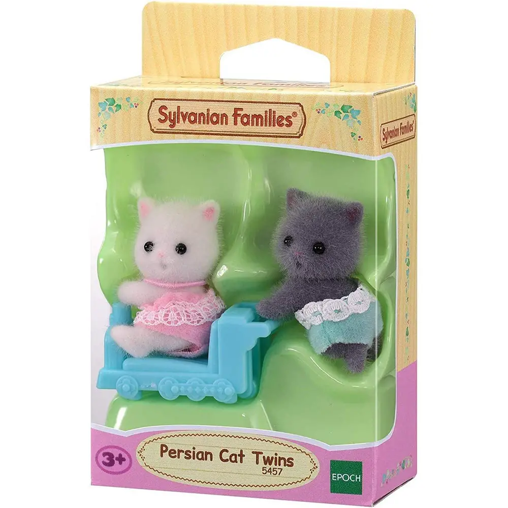 Gemelli Gatti Persiani Sylvanian Families - Set Giocattolo Cuccioli - play set e accessori bambole