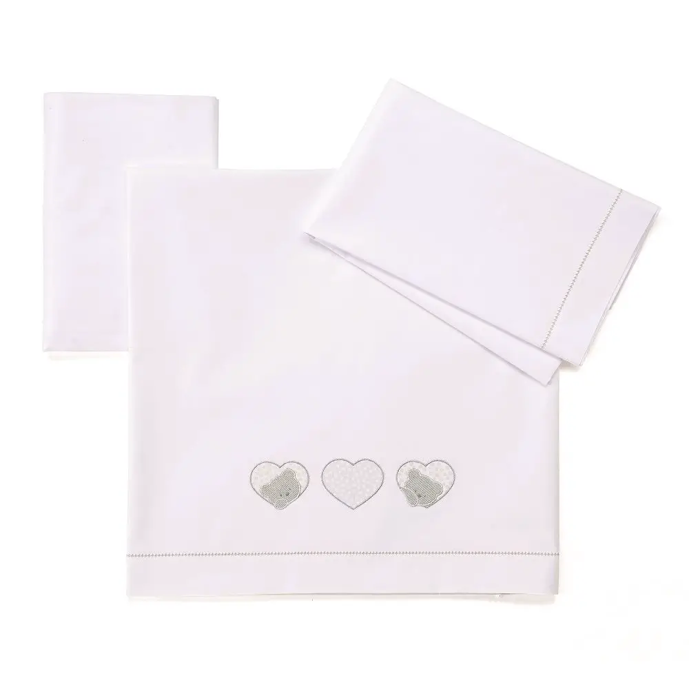 Foppapedretti Completo Lenzuolino Letto Lovely – Set 3 Pezzi - lenzuolini