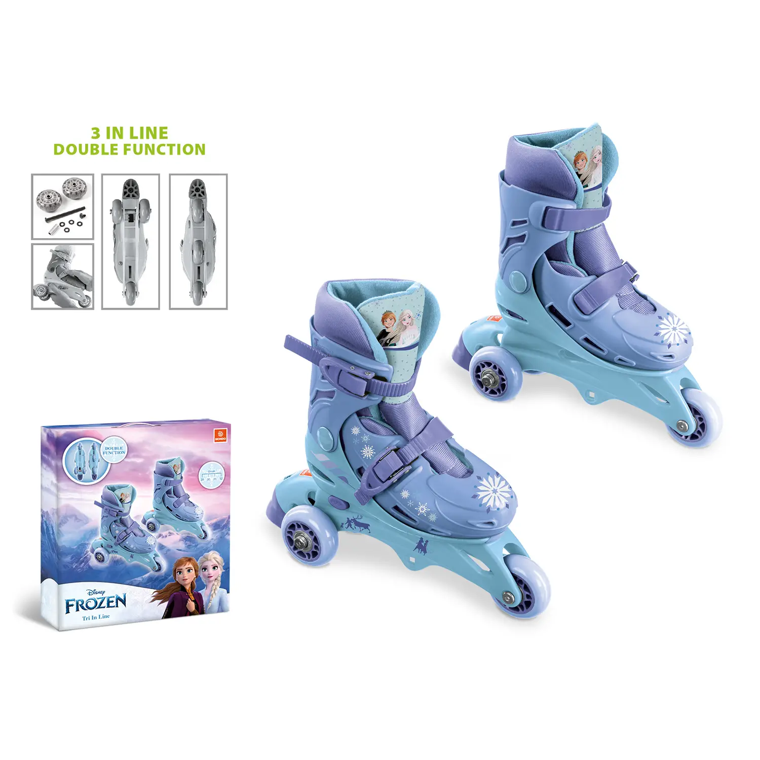 Pattini Tri-Inline Frozen 29-32 – Magia e Sicurezza per Bambine - pattini