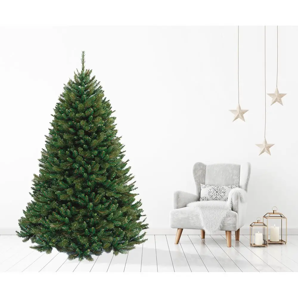 Albero di Natale Rocky Ridge Pine – 225 cm Verde PVC - alberi