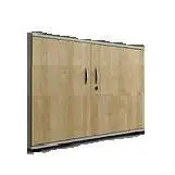Ante con Serratura per Libreria Startup H 85 cm – Finitura Noce Tiepolo - Arredo per l'ufficio