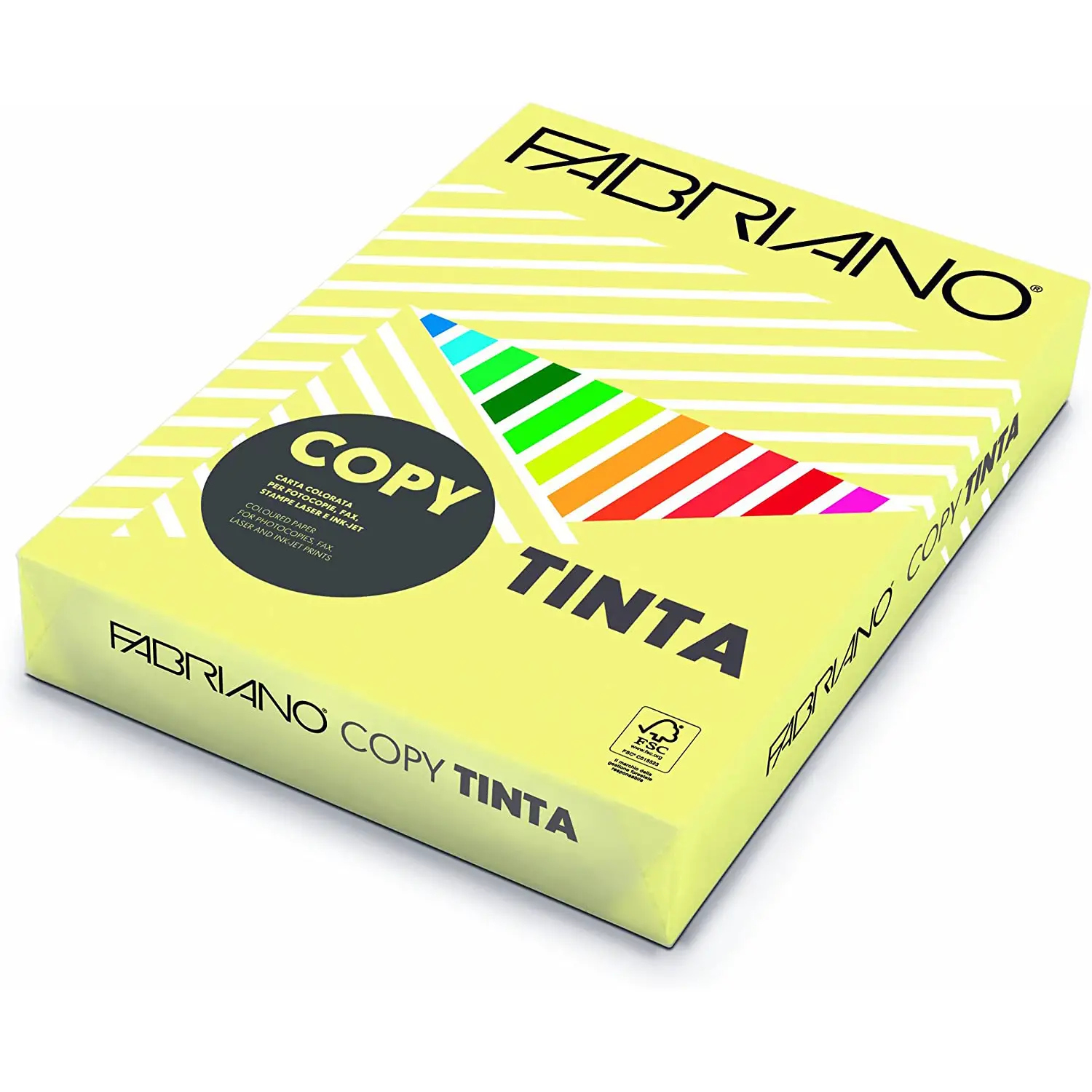 Carta Per Fotocopie Copy Tinta 160 Fabriano A3 Giallo Banana - Carta e cartoncino