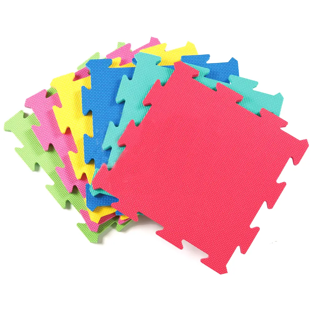 Set Tappetini Puzzle Mat Color, 36 Mattonelle cm. 30x30, Senza Bordi - Primi giochi