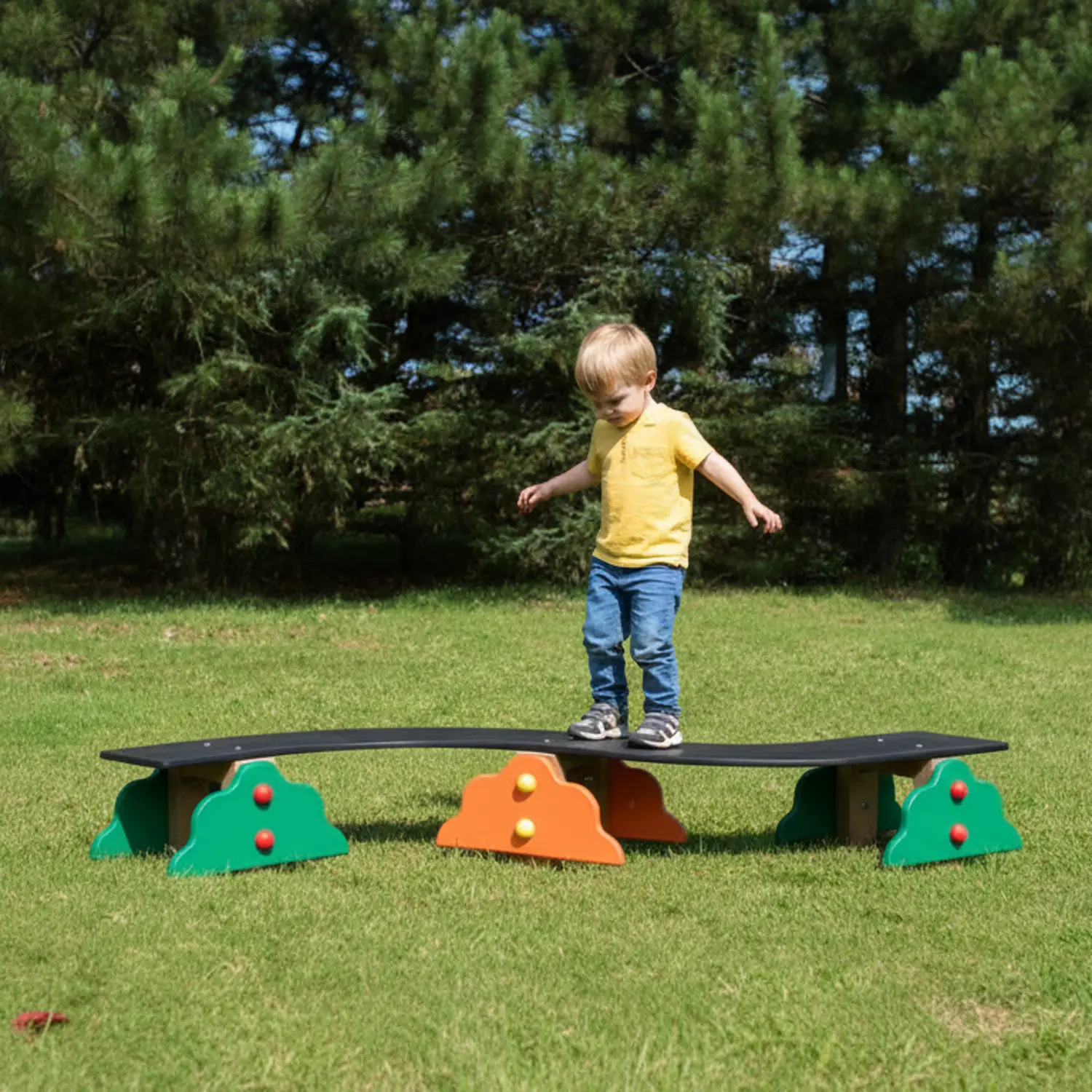 Cammino Sinuoso – Passerella Gioco per Bambini da 3 a 12 Anni - Playgrounds e giostre