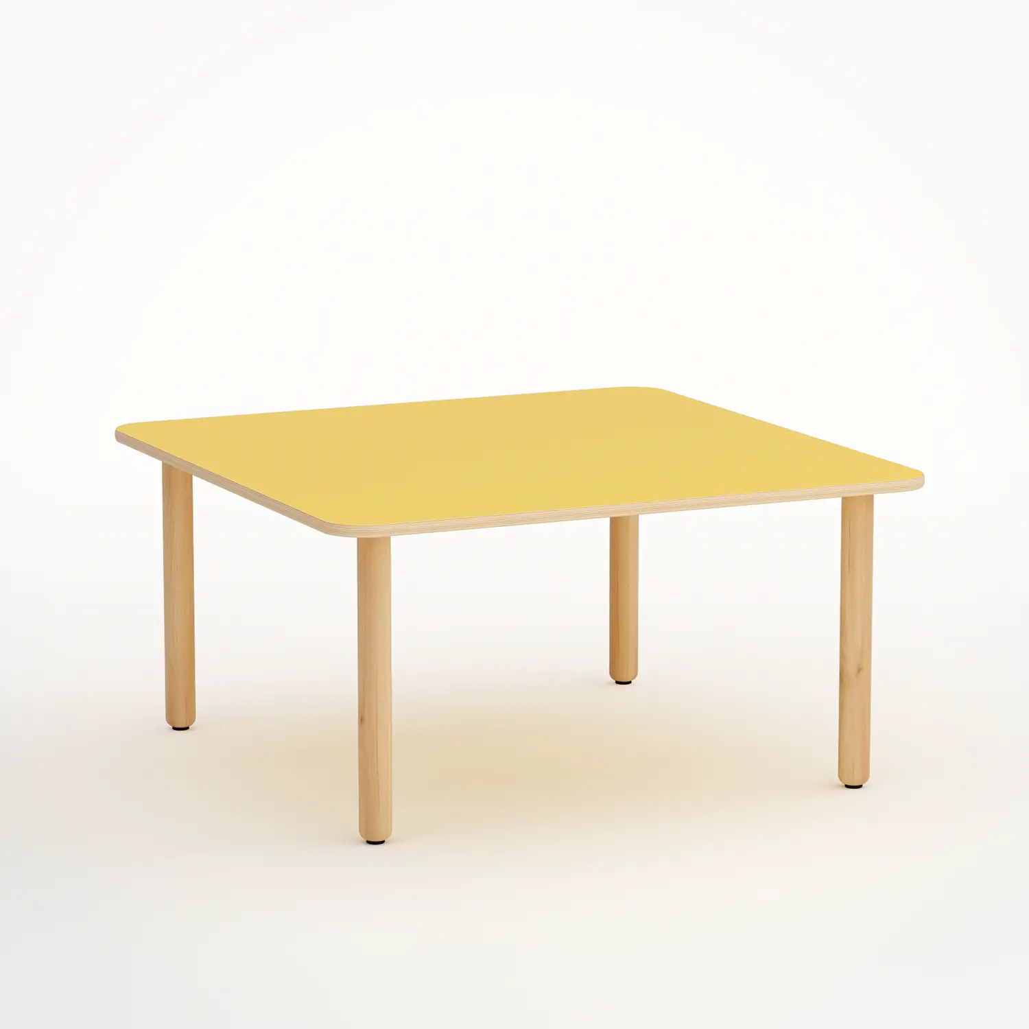 Tavolo Forma Quadrato H 52 cm – Misura 2 - Giallo - Conforme CAM - Tavoli e piani di lavoro